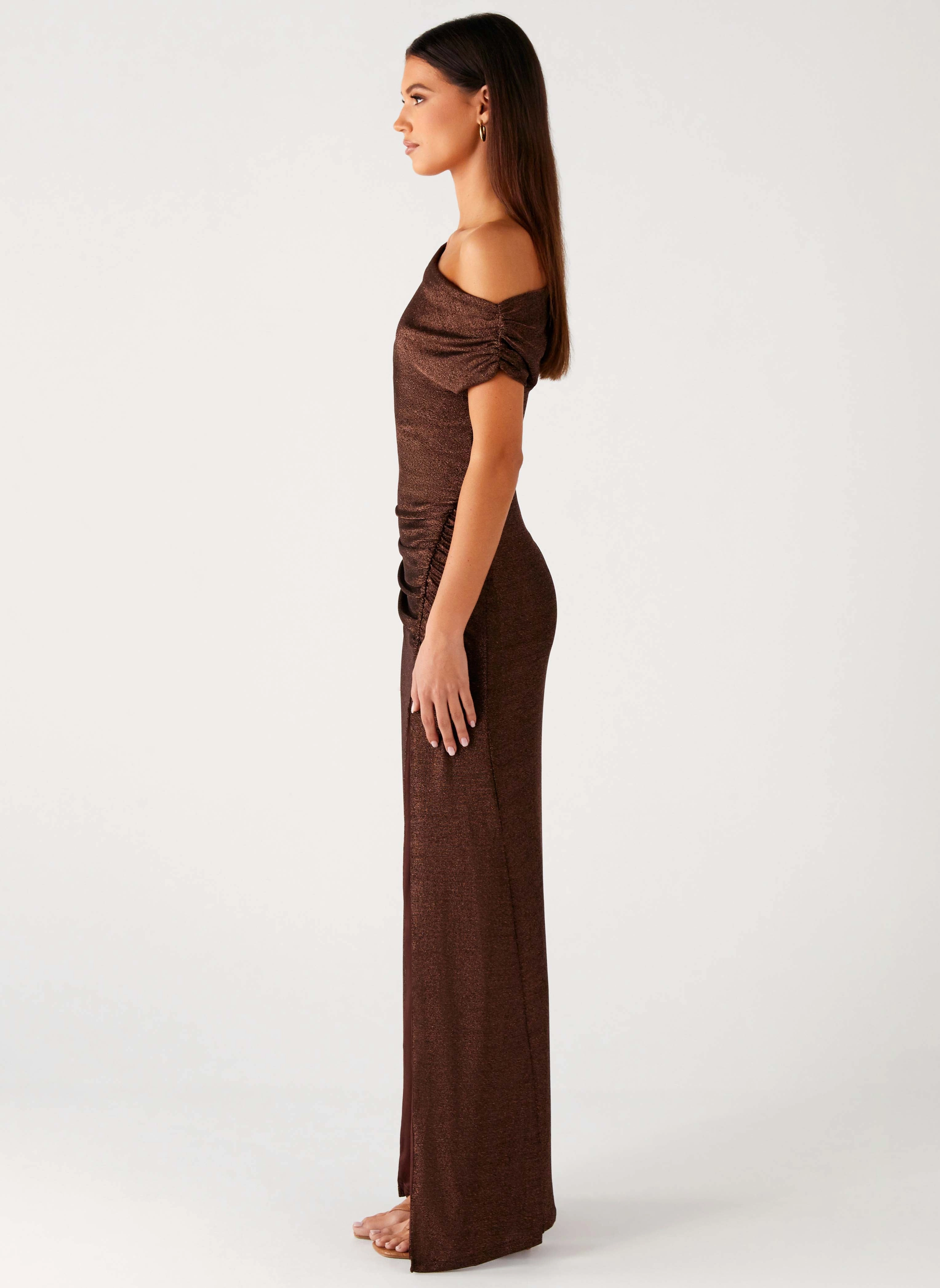 Harvest Moon Maxi Dress - Chocolate Light and Comfortable Wear Spring Style