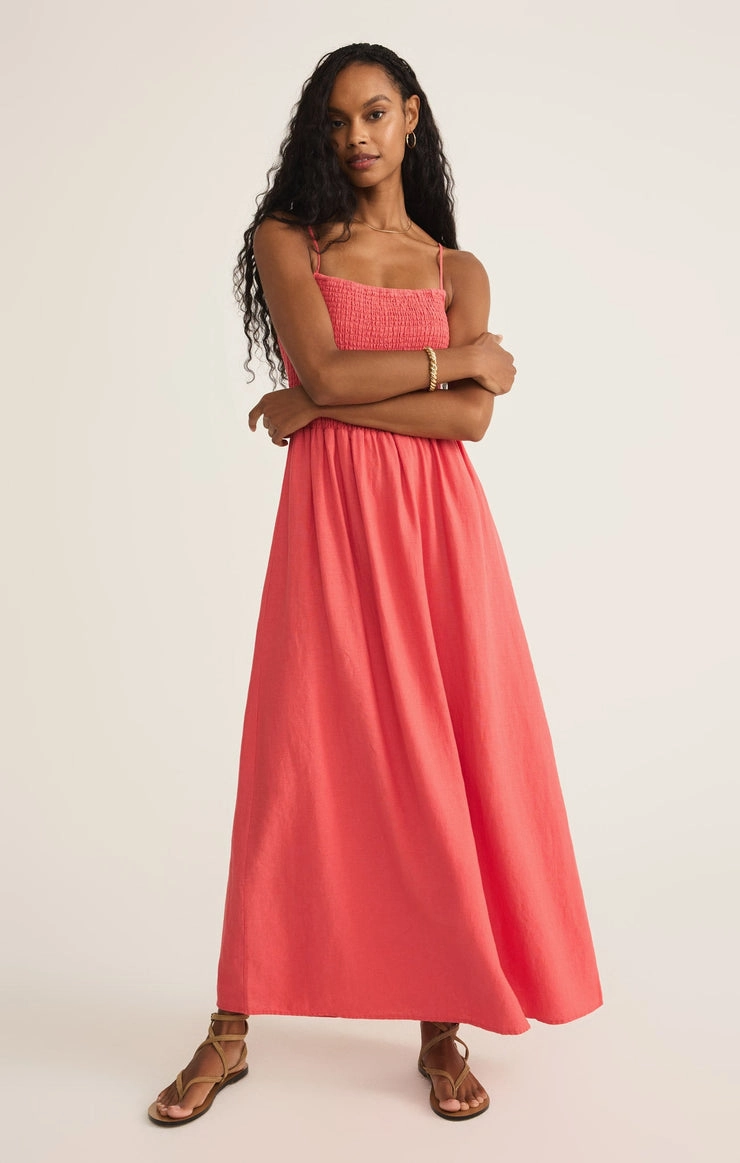 Natural Wrap BAYSIDE LINEN MAXI DRESS