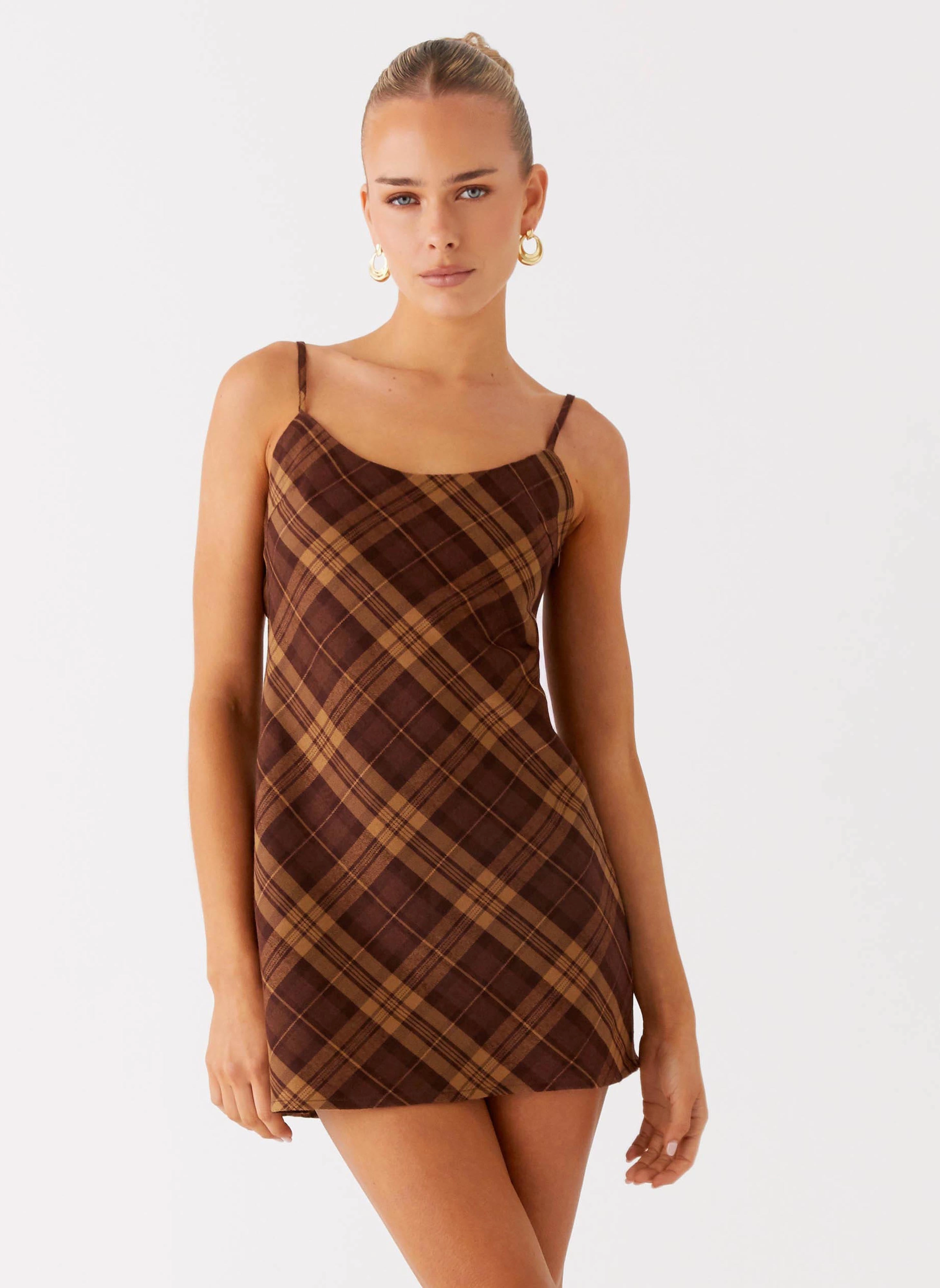 Radio Star Mini Dress - Plaid Modern Touch