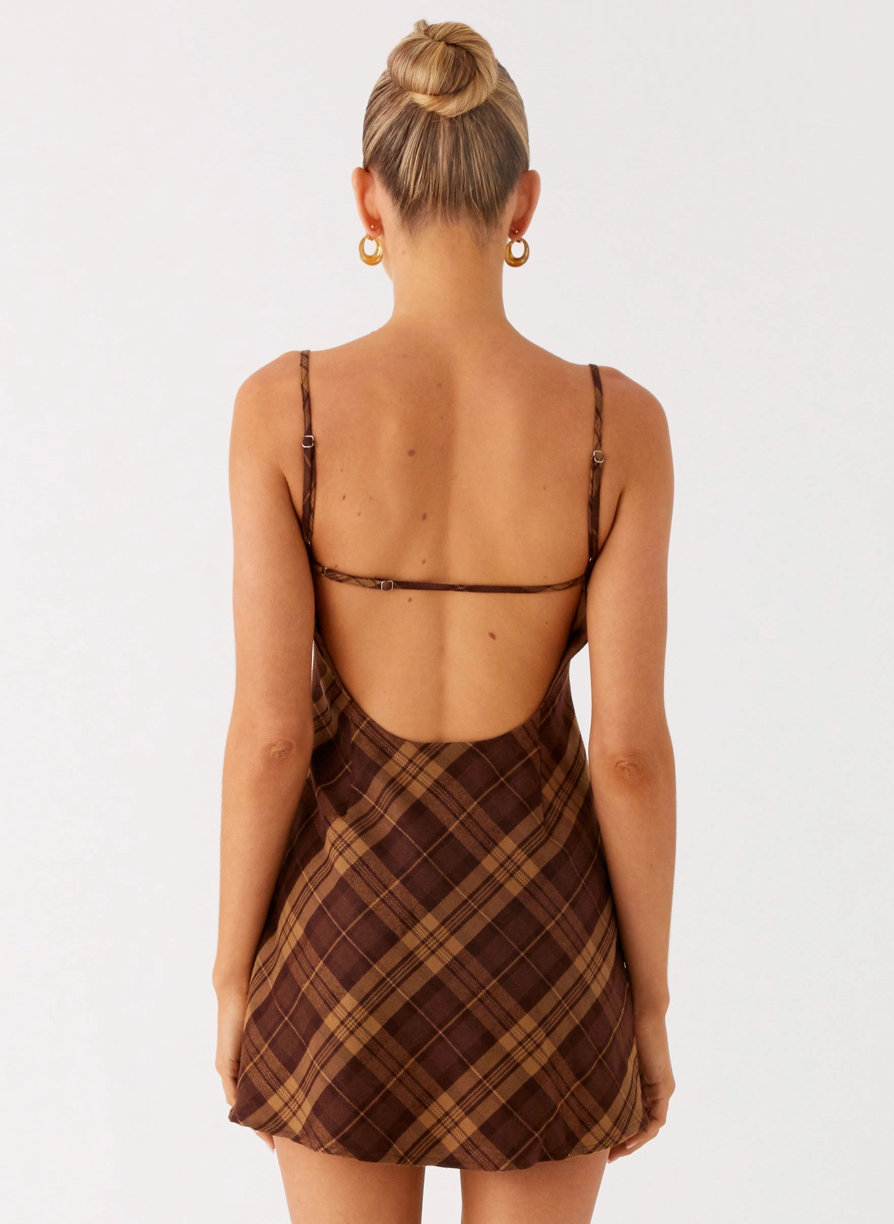 Radio Star Mini Dress - Plaid Timeless boho dress Clean Style