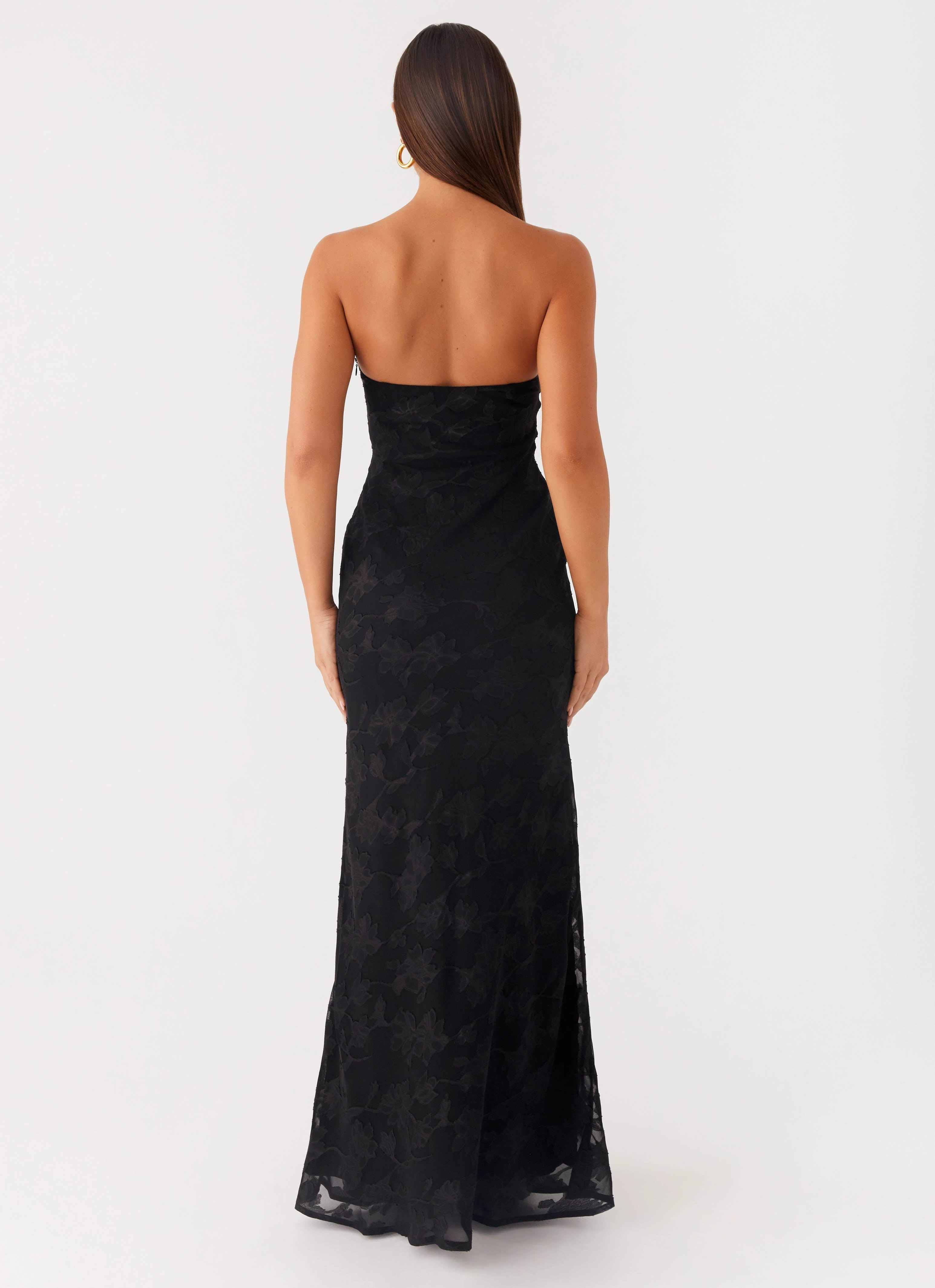 Lunar Maxi Dress - Black Versatile party outfit Light material