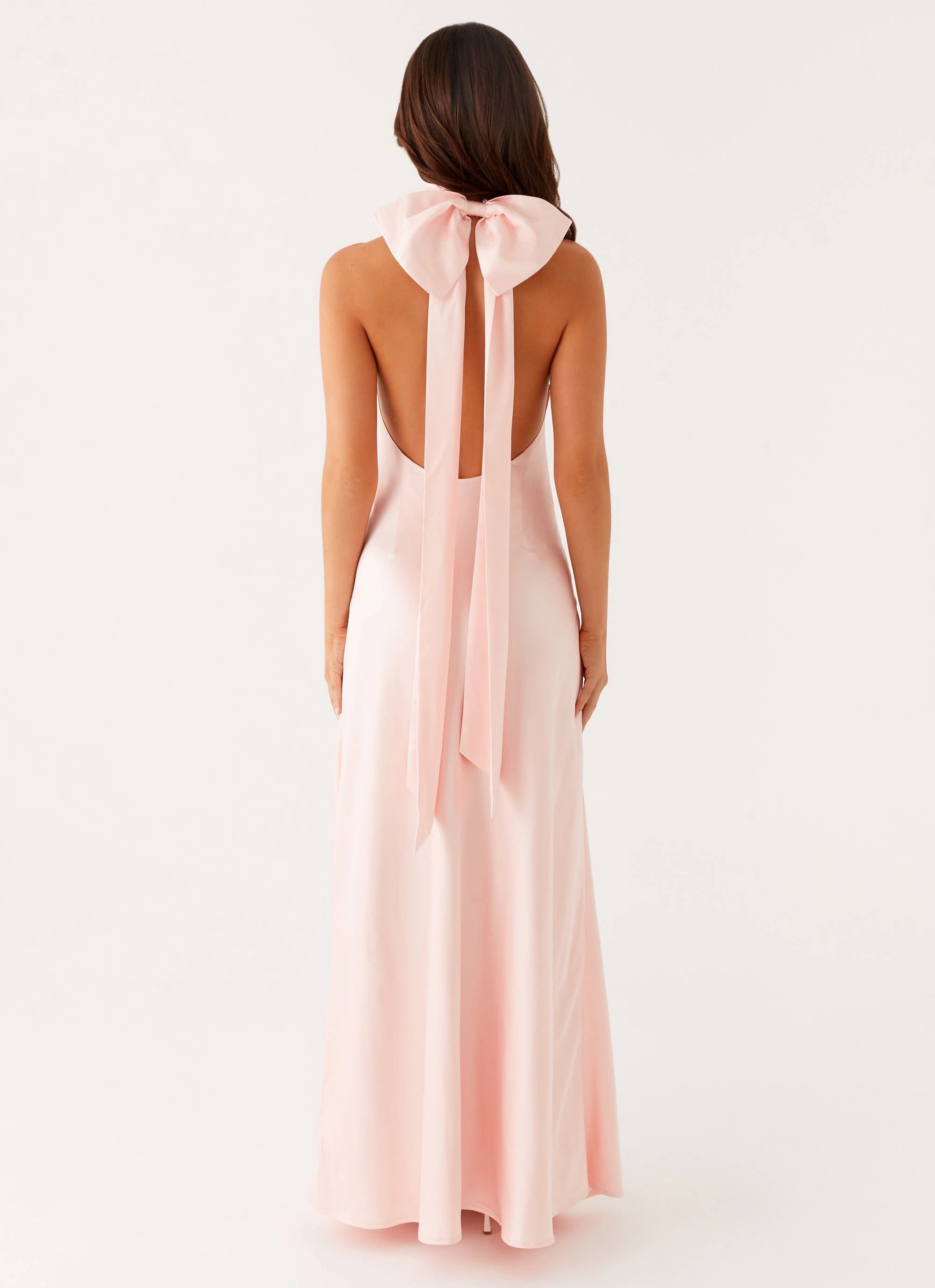 Siani Backless Maxi Dress - Pink Breezy Mood