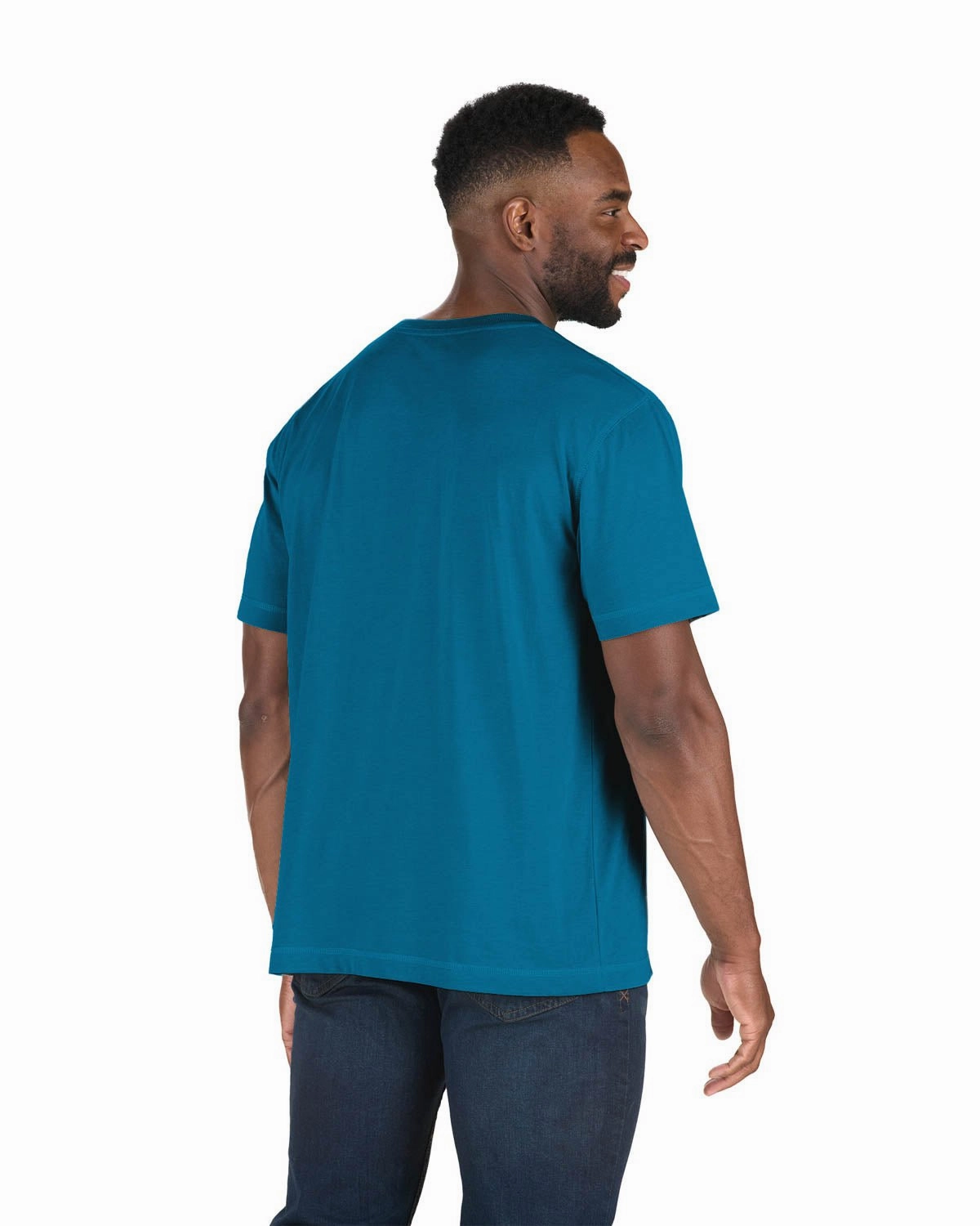 Berne Mens Riptide Cotton Blend Light Performance Tee S/S Micro Perforated Texture Abrasion Resistant Edging