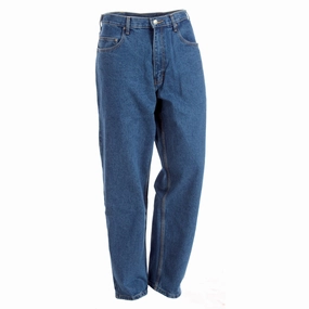 Breathable fabric technology Berne Mens Stone Wash Dark 100% Cotton Classic 5-Pocket Jean