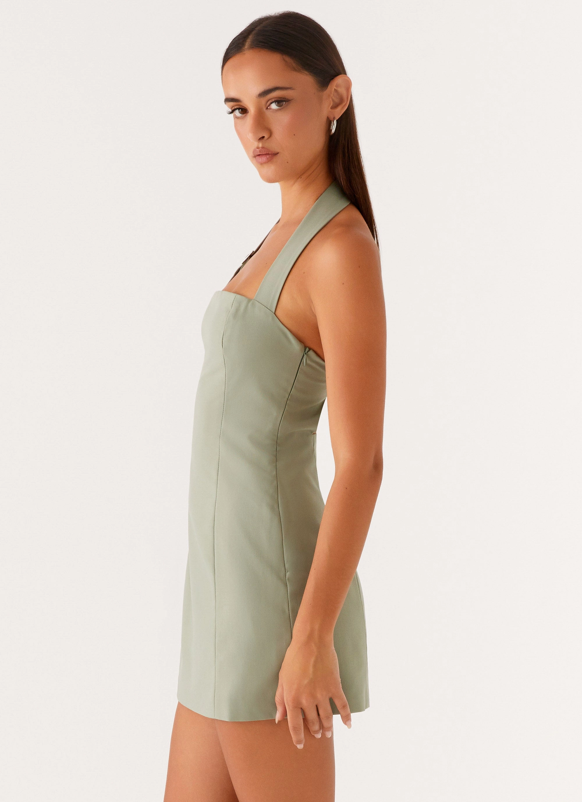 Bianca Halter Dress - Sage Peace View Spring-Season