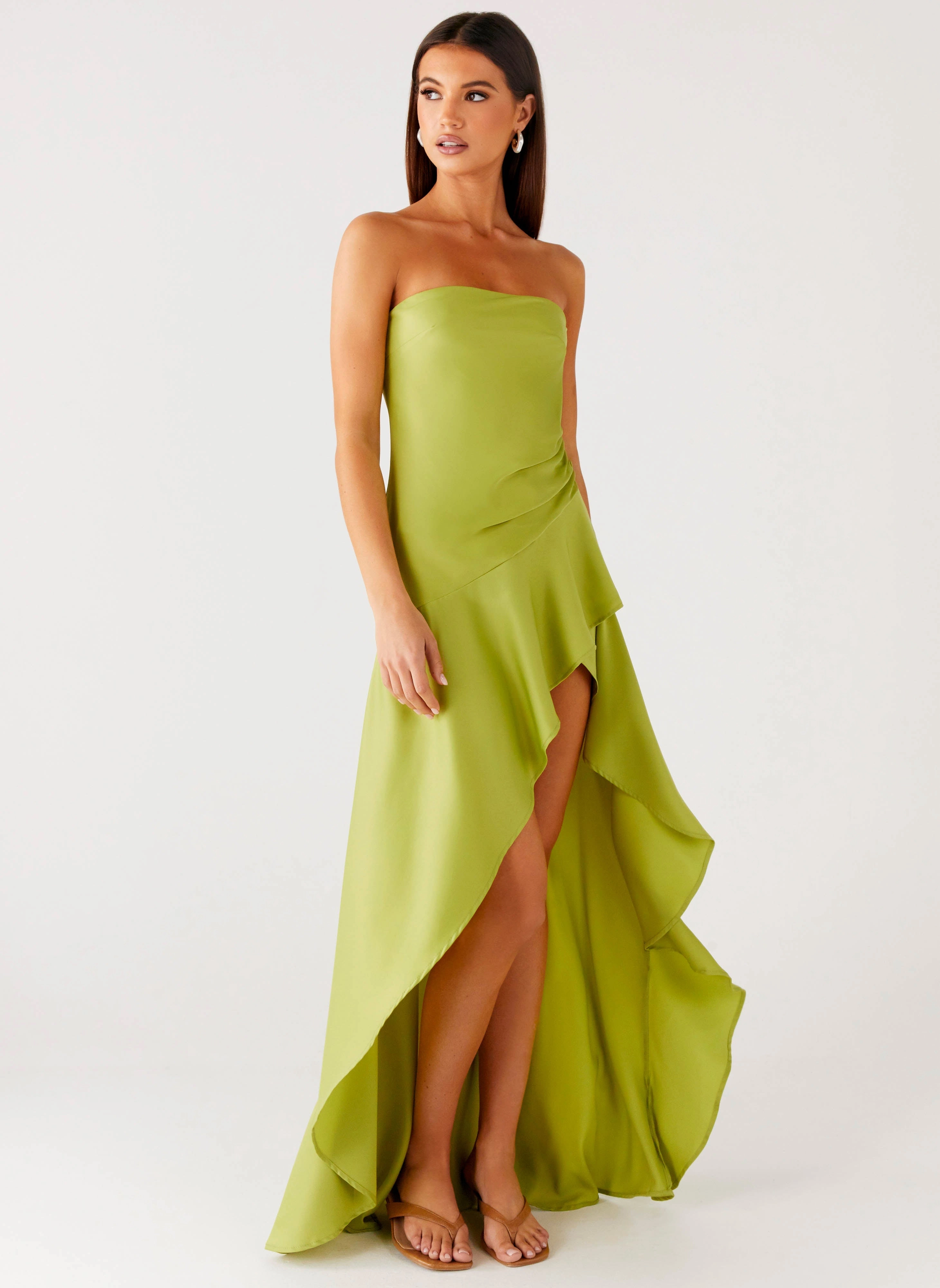 Bodie Maxi Dress - Lime Grab Quick Classic Tailoring