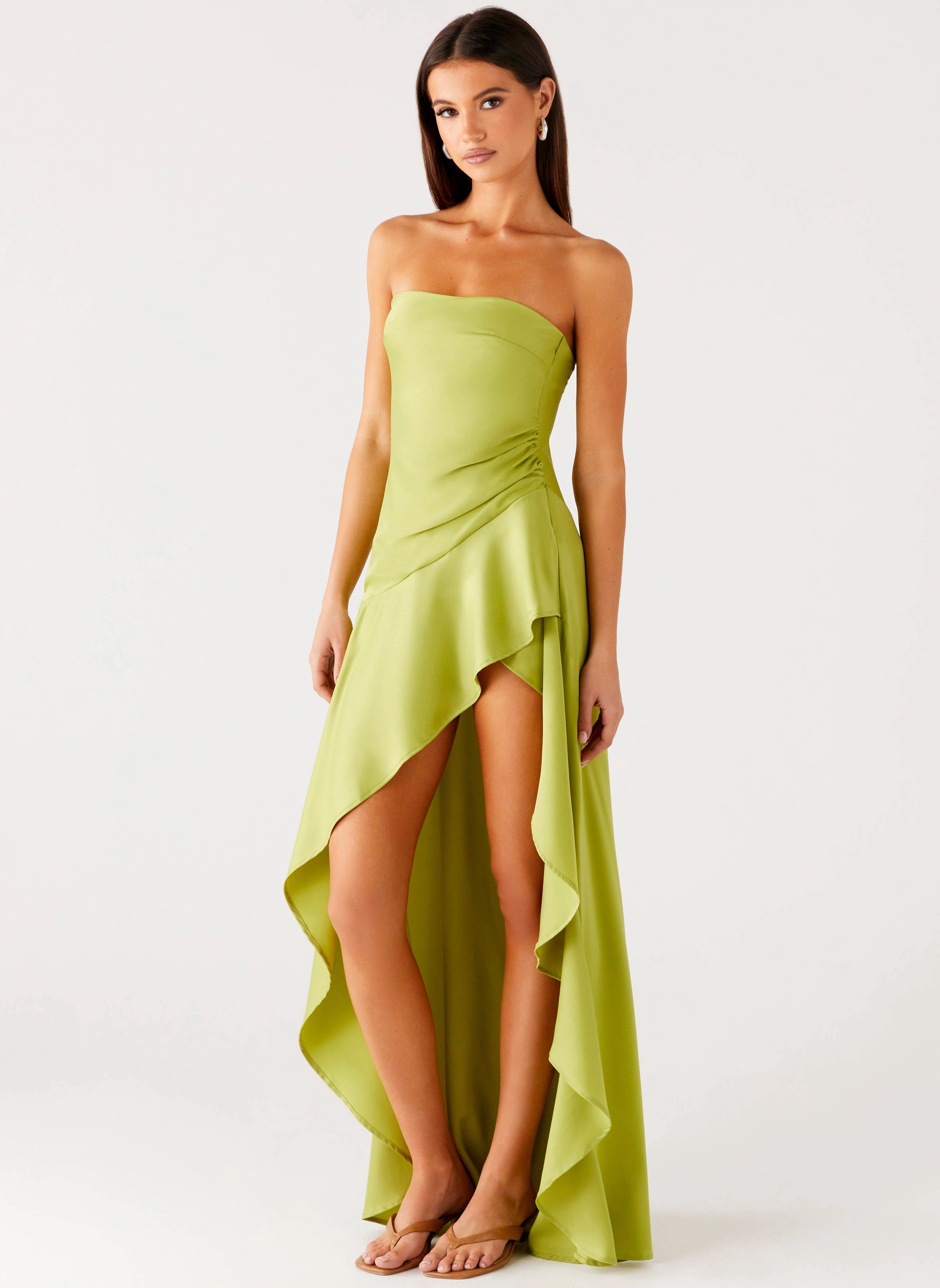 Bodie Maxi Dress - Lime One Piece Look
