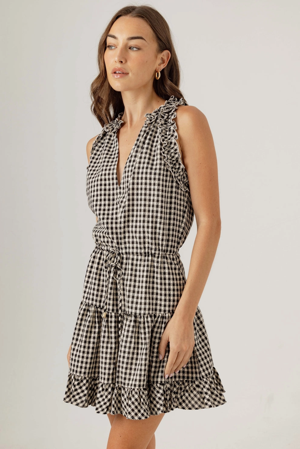 GINGHAM BLISSE DRESS Soft Harmony Easy Vibe