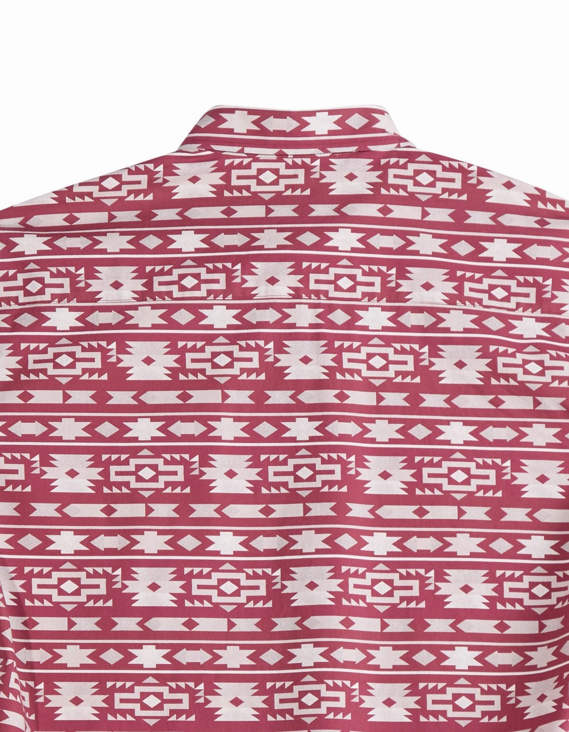 Durable Texture Weekend Casual Tin Haul Mens Aztec Stripe Wine/White 100% Cotton L/S Shirt