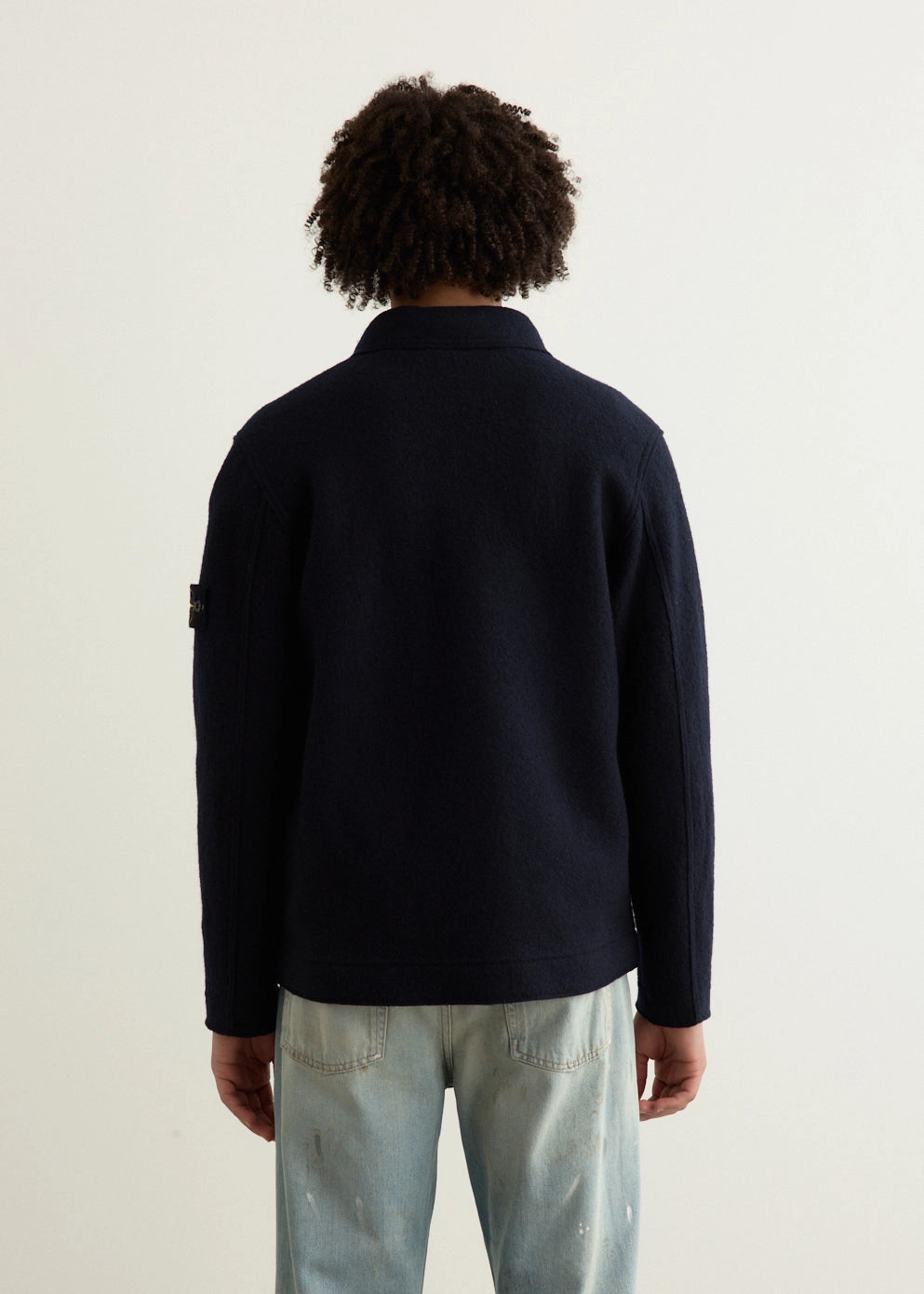 Shock Absorbent Padding Anti Pilling Felted Wool Oversized Shirt Jacket