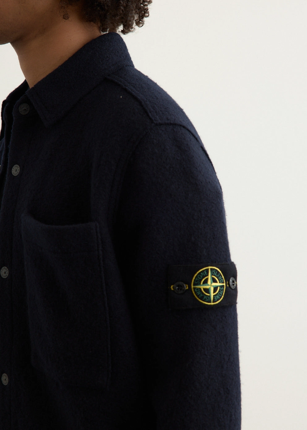 Felted Wool Oversized Shirt Jacket Comfortable lining Thermal Regulating Hoodie