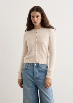 Boucle Wool Cardigan Workday Ready