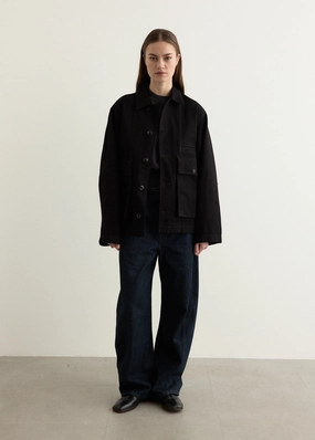 Heat Guard Low Profile Collar Design Boxy Jacket