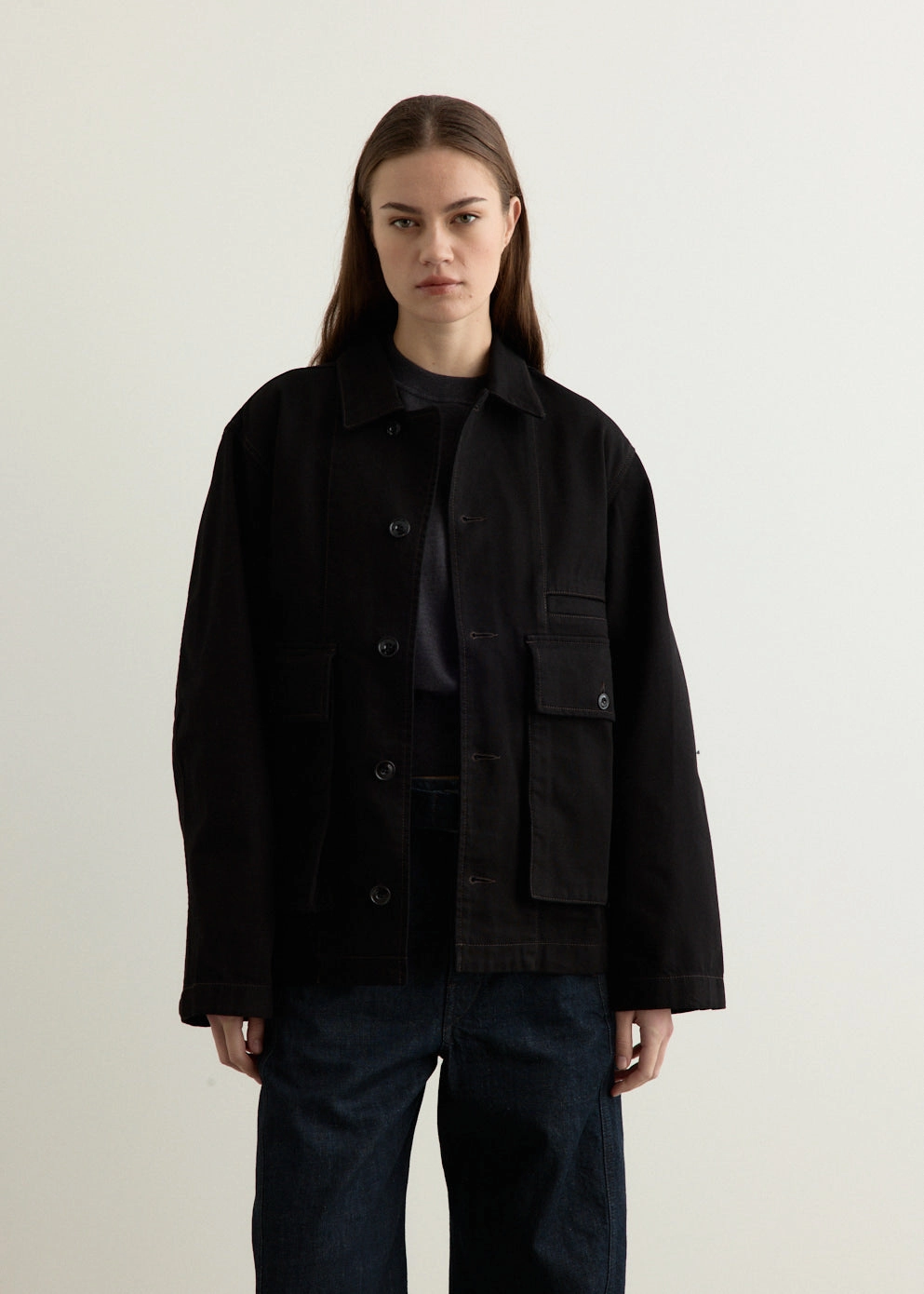 Boxy Jacket Articulated Ergonomic Fit Weekday Street Look