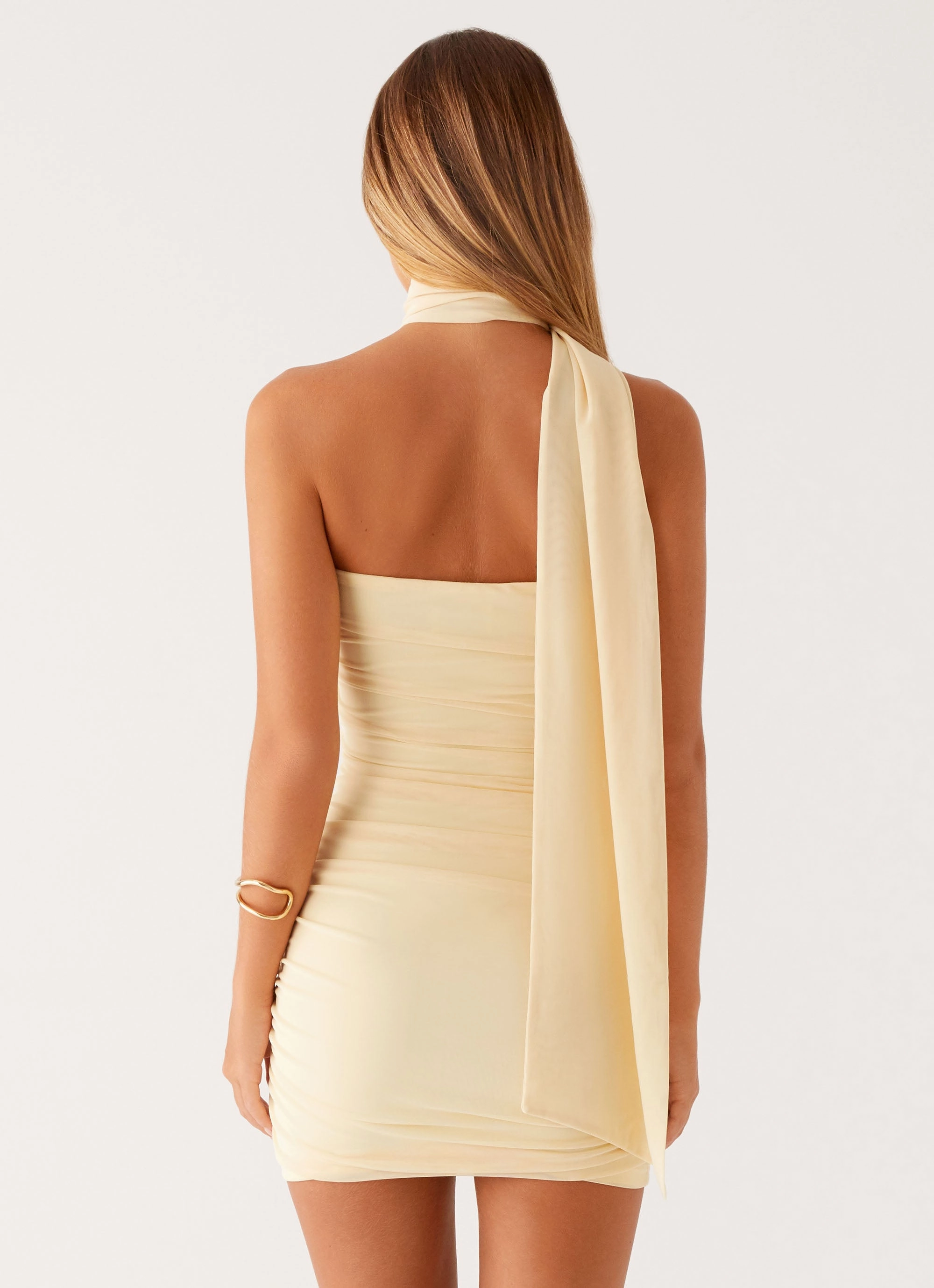 Perfect for Layering Breaking News Mini Dress - Yellow