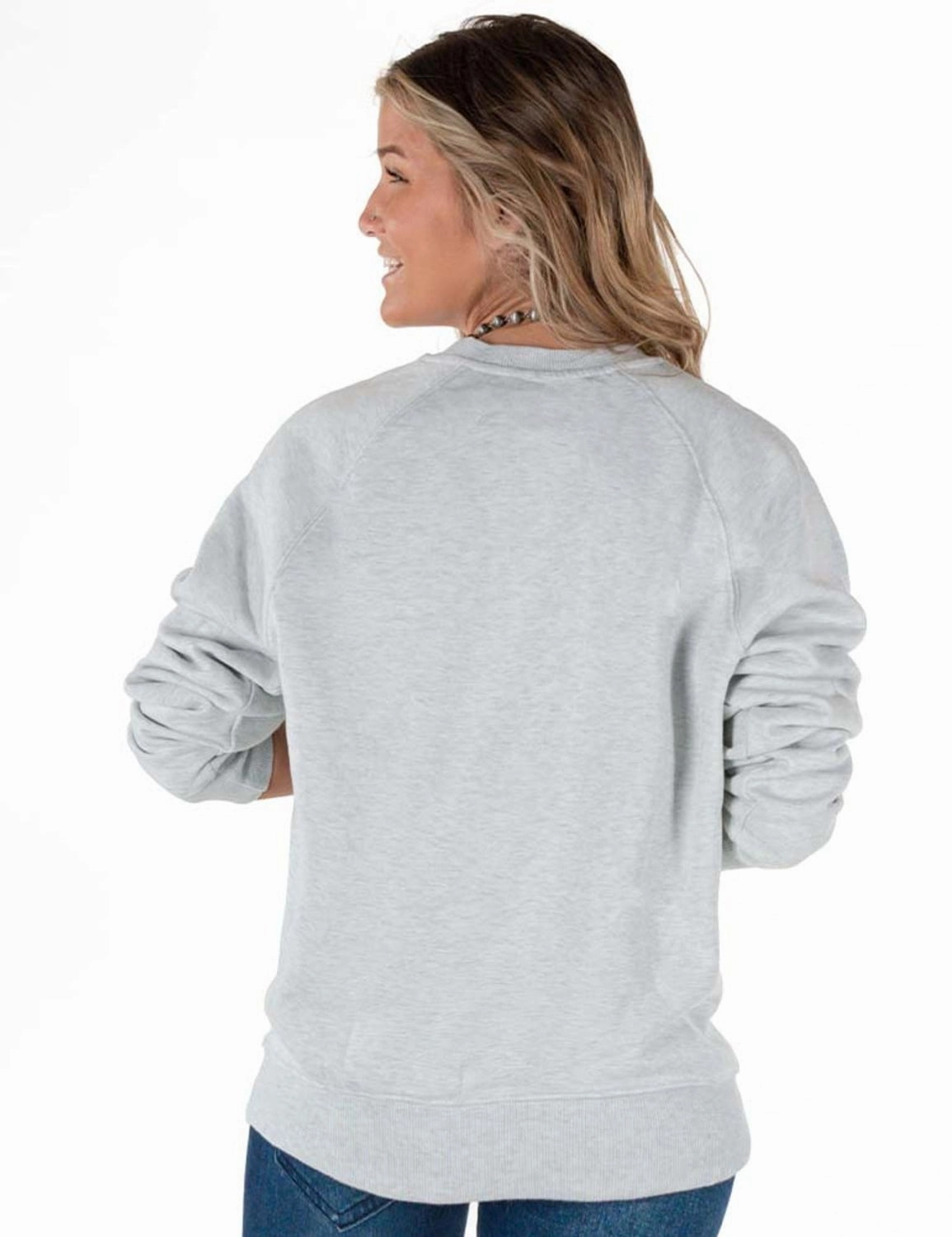 Layering Piece Trendy Design Cowgirl Tuff Womens Bad Ass Ash Poly/Rayon Sweatshirt