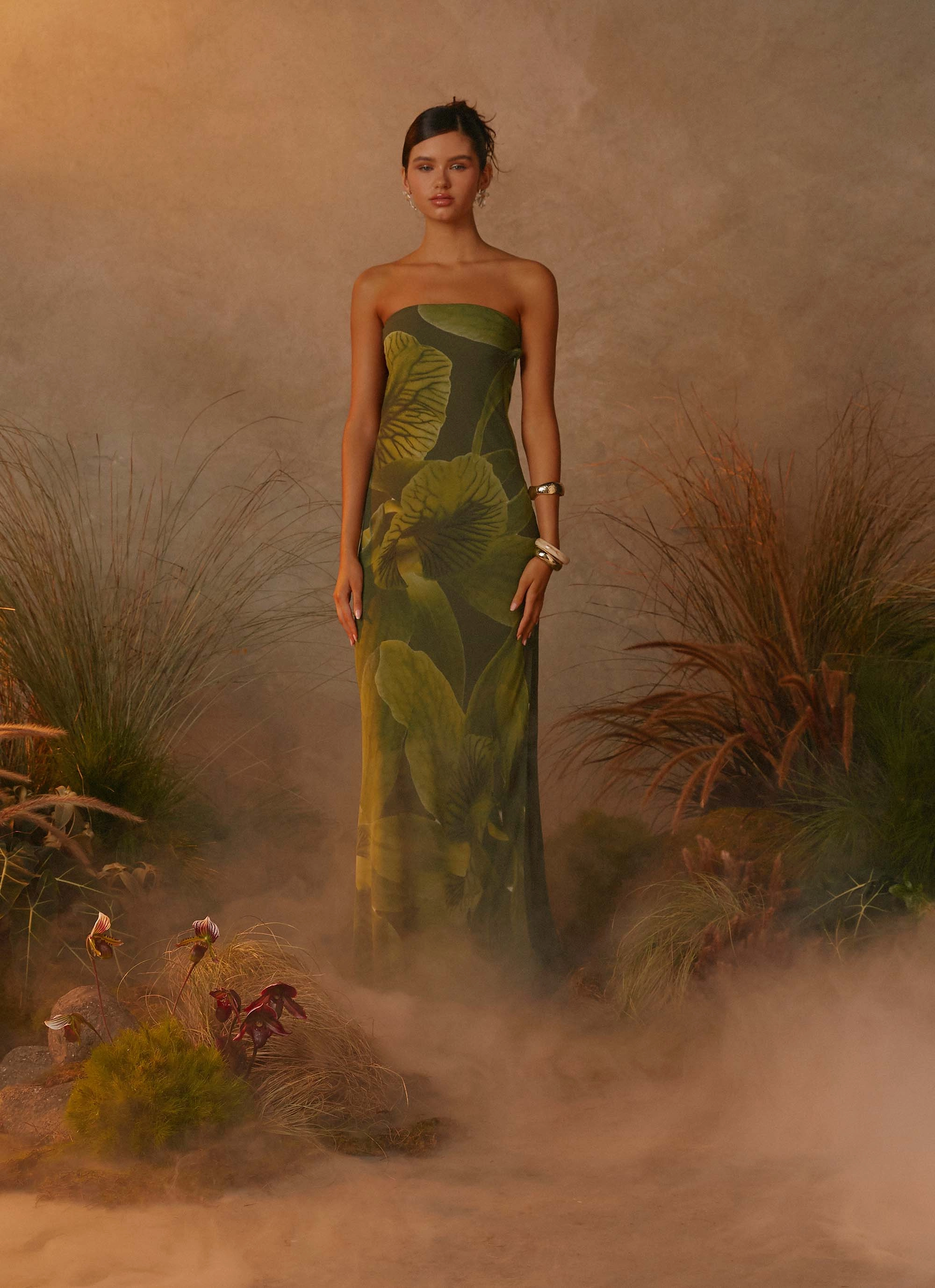 Modern Aesthetic Nettle Maxi Dress - Tropic Floral