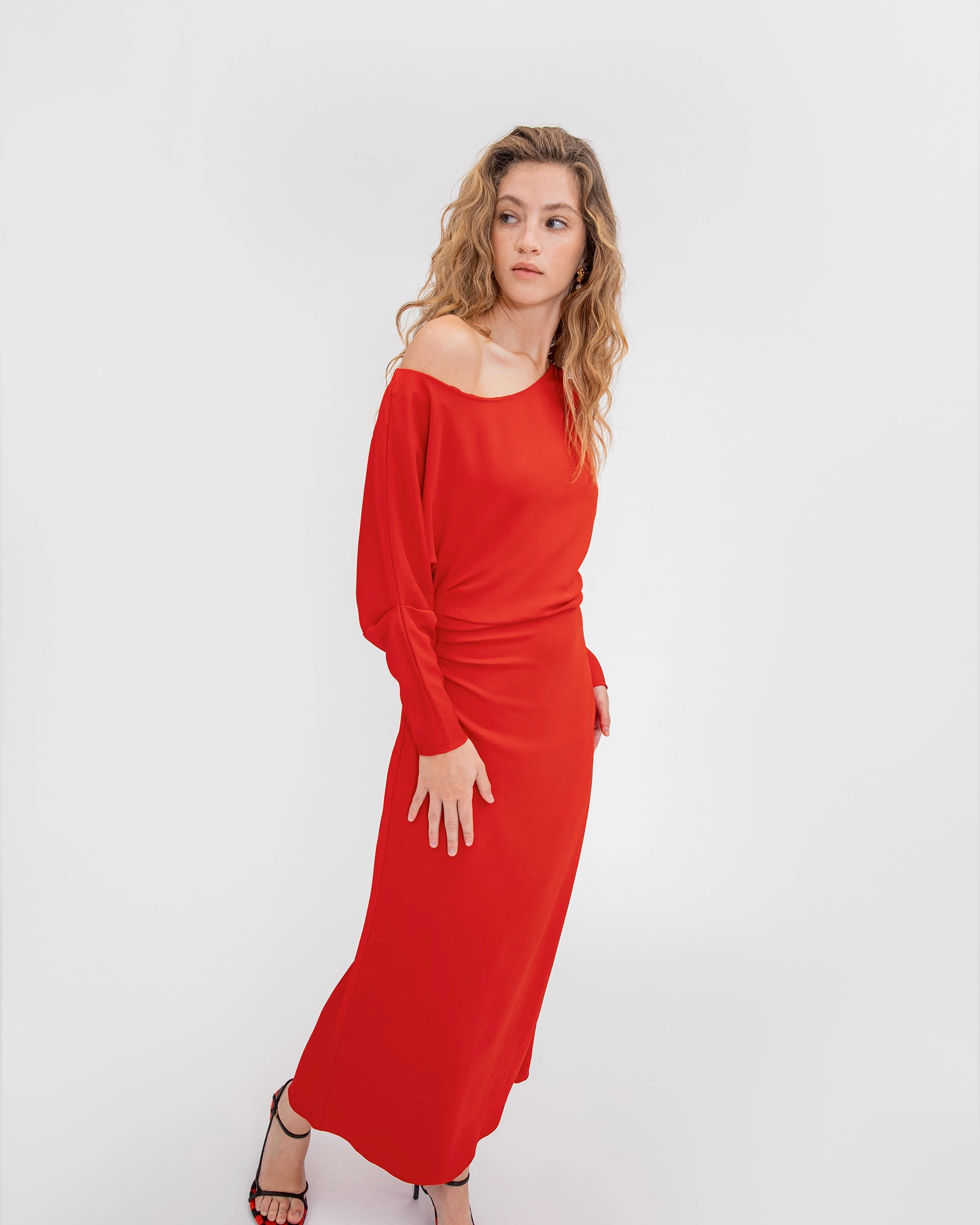 Rhinestone-Detail Work Fit Georgie Dress