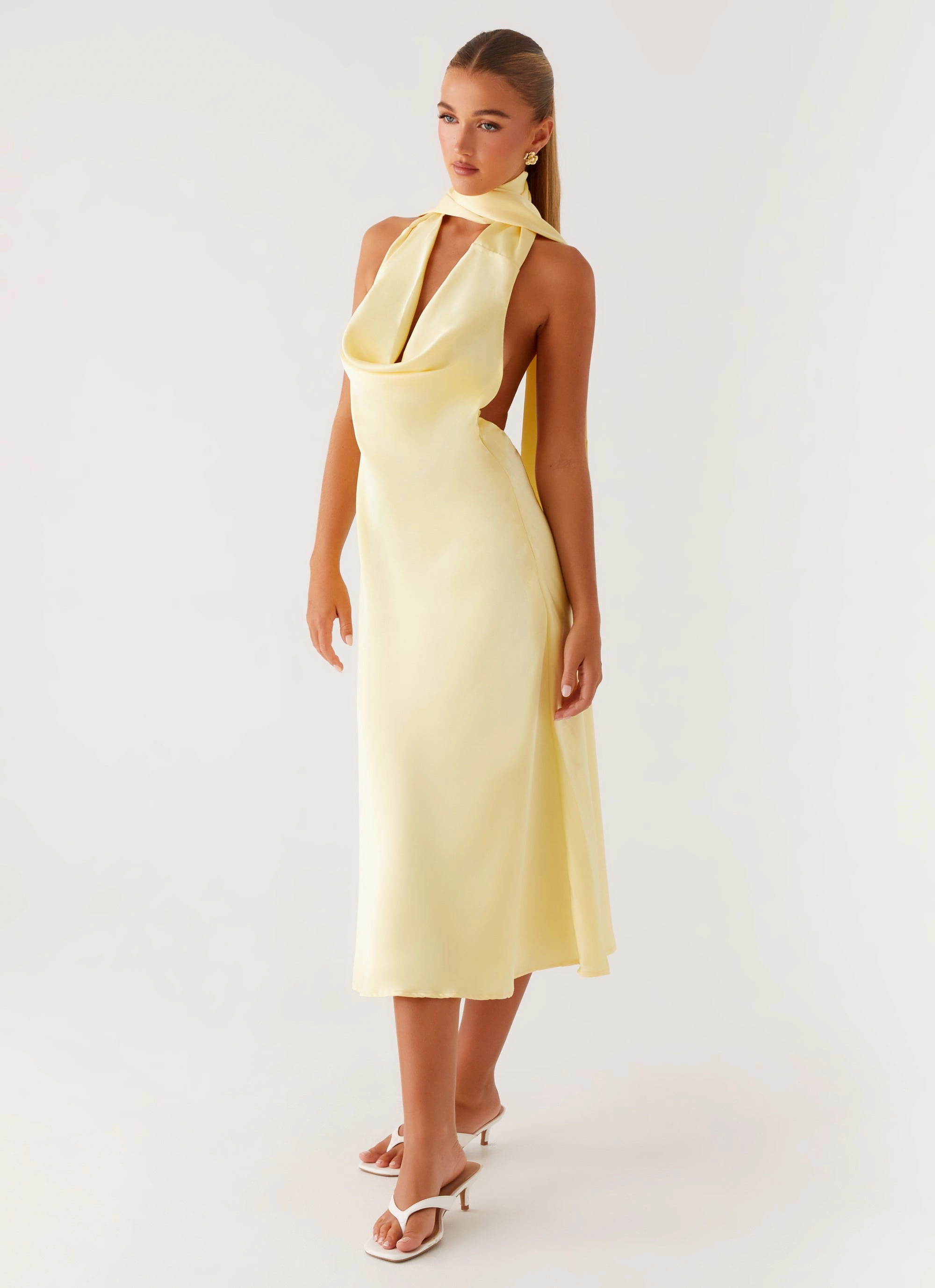 Luxe Wear Sonny Midi Dress - Yellow
