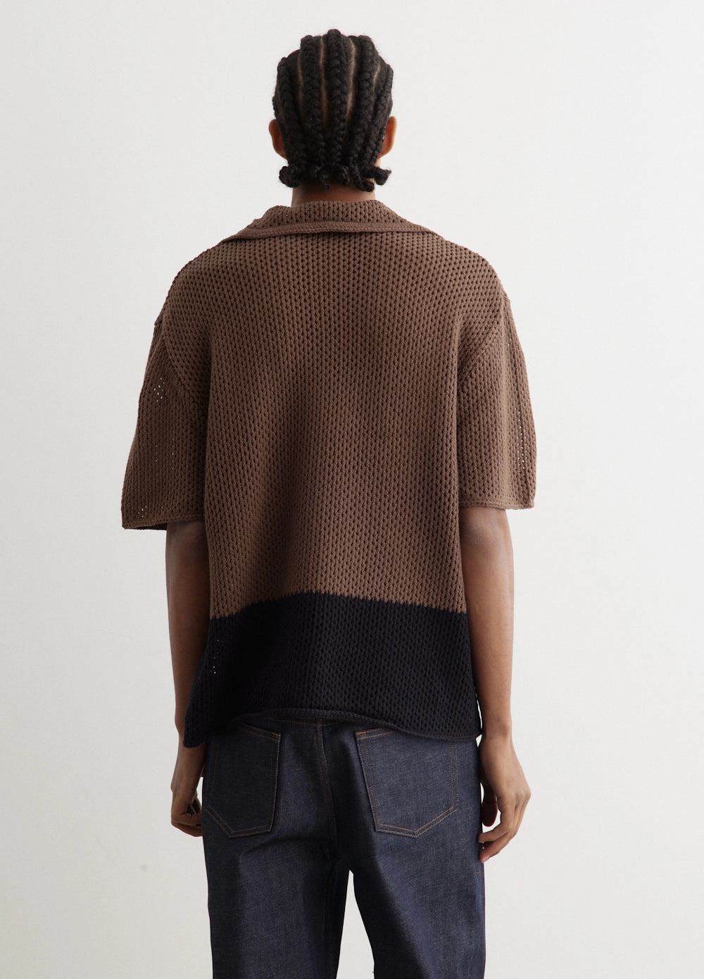 Two Tone Crochet Polo Durable Blend LowProfile Stitching