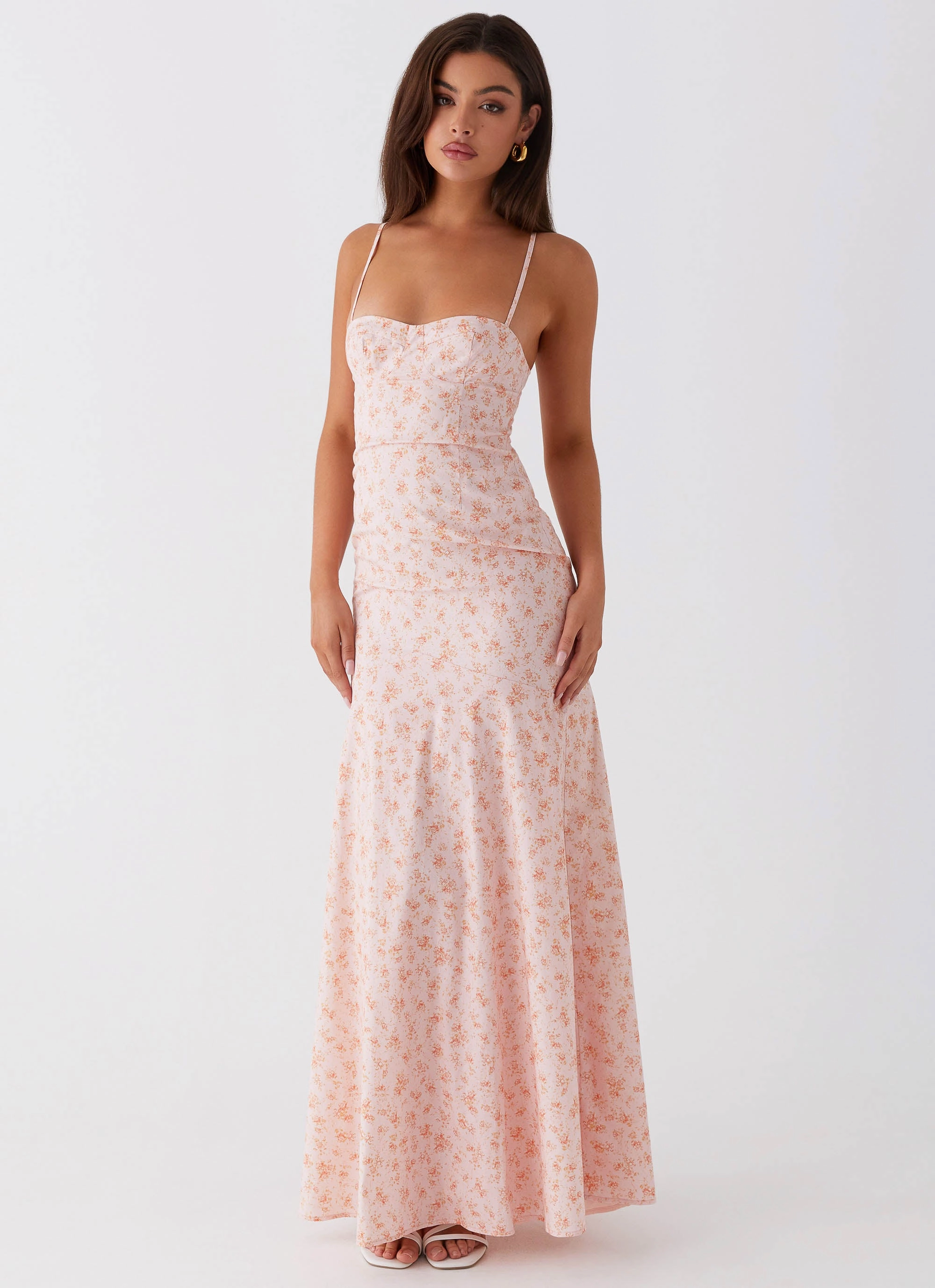 Modern Aesthetic Britney Maxi Dress - Pink Ditsy Floral