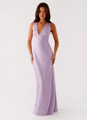 Brody Maxi Dress - Lilac Noble Glow Soft Material