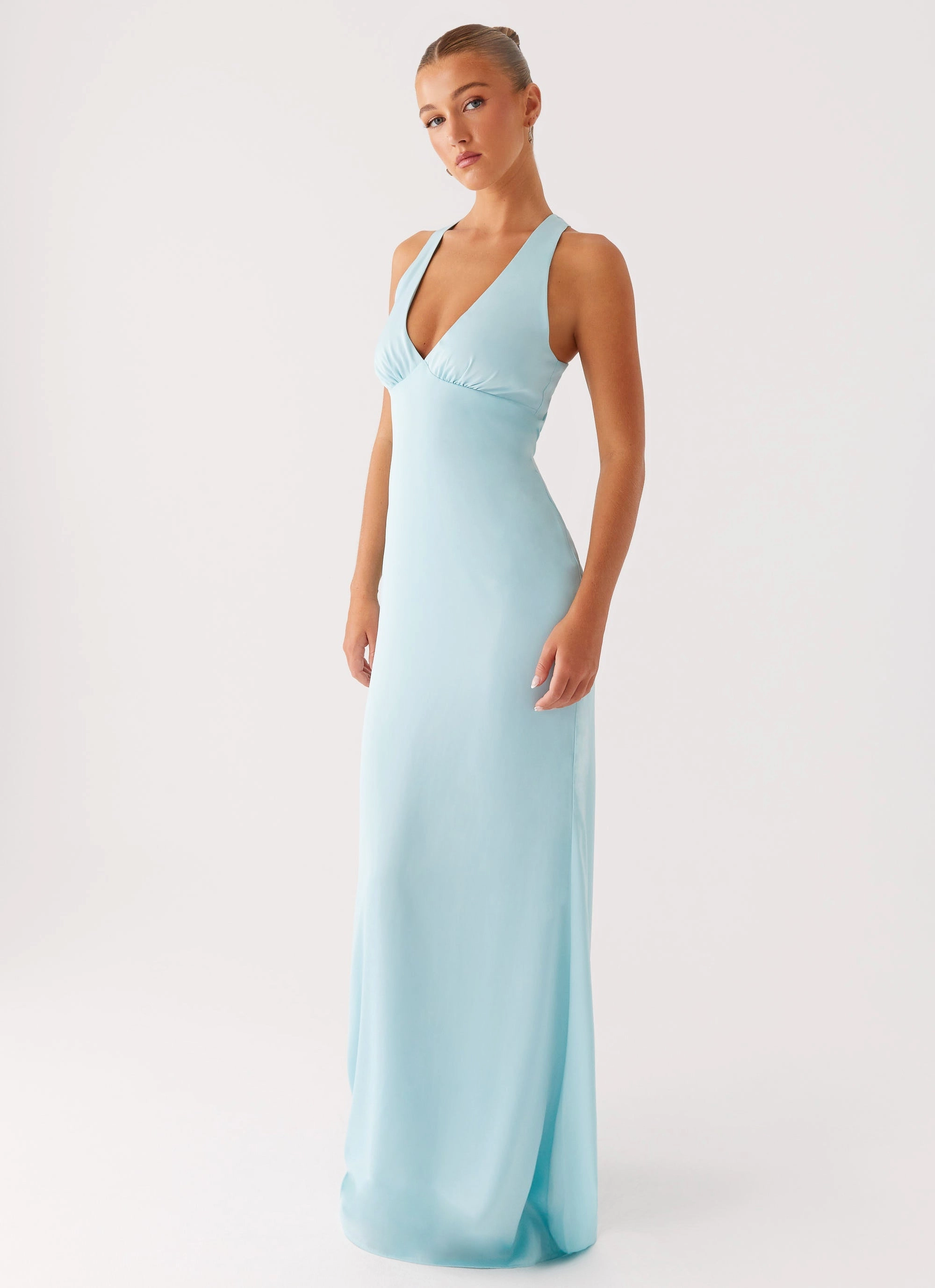 Anytime Fit Desi Halterneck Maxi Dress - Mint