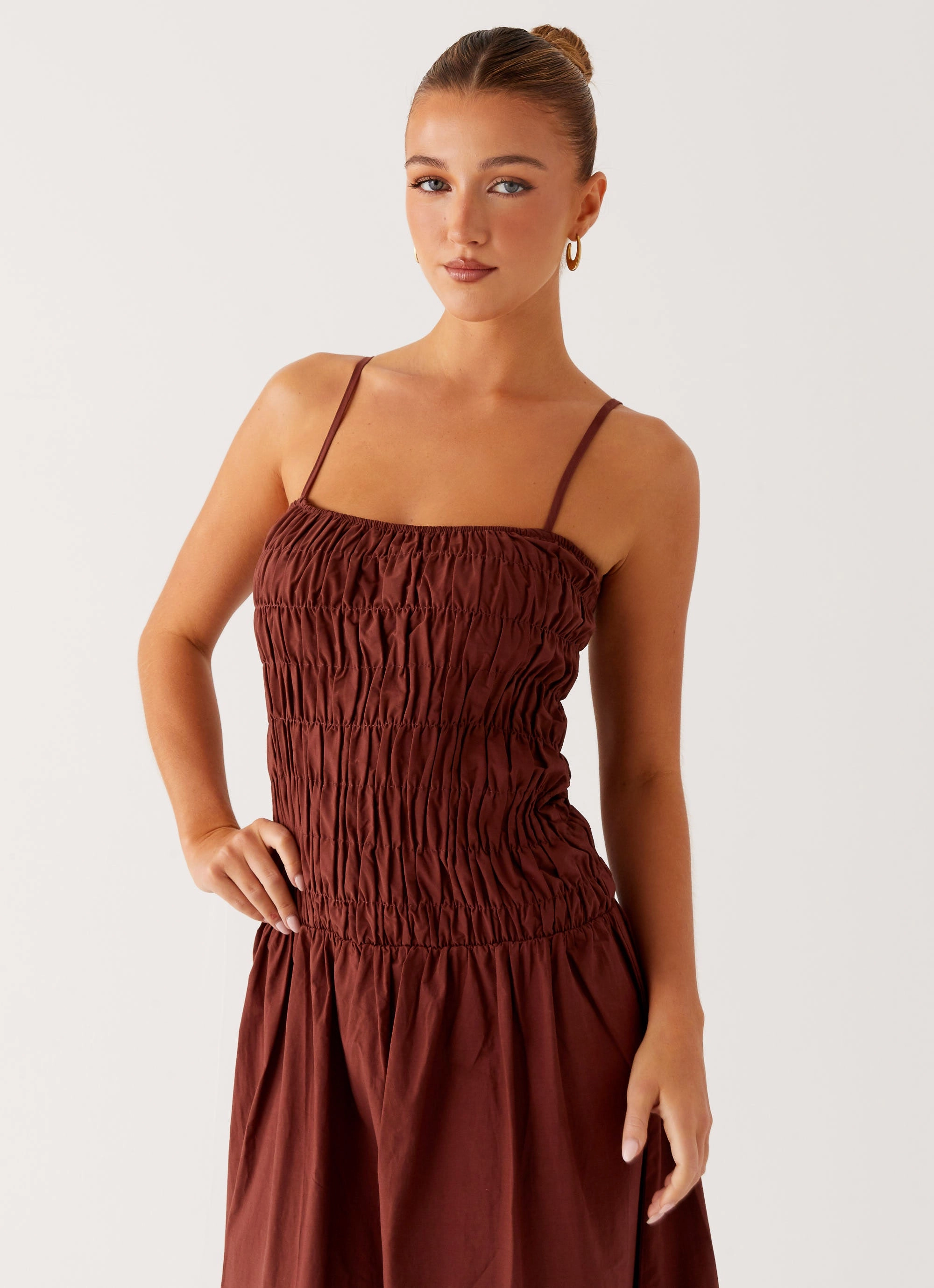 Photo Glow Event Mood Brooke Maxi Dress - Chocolate