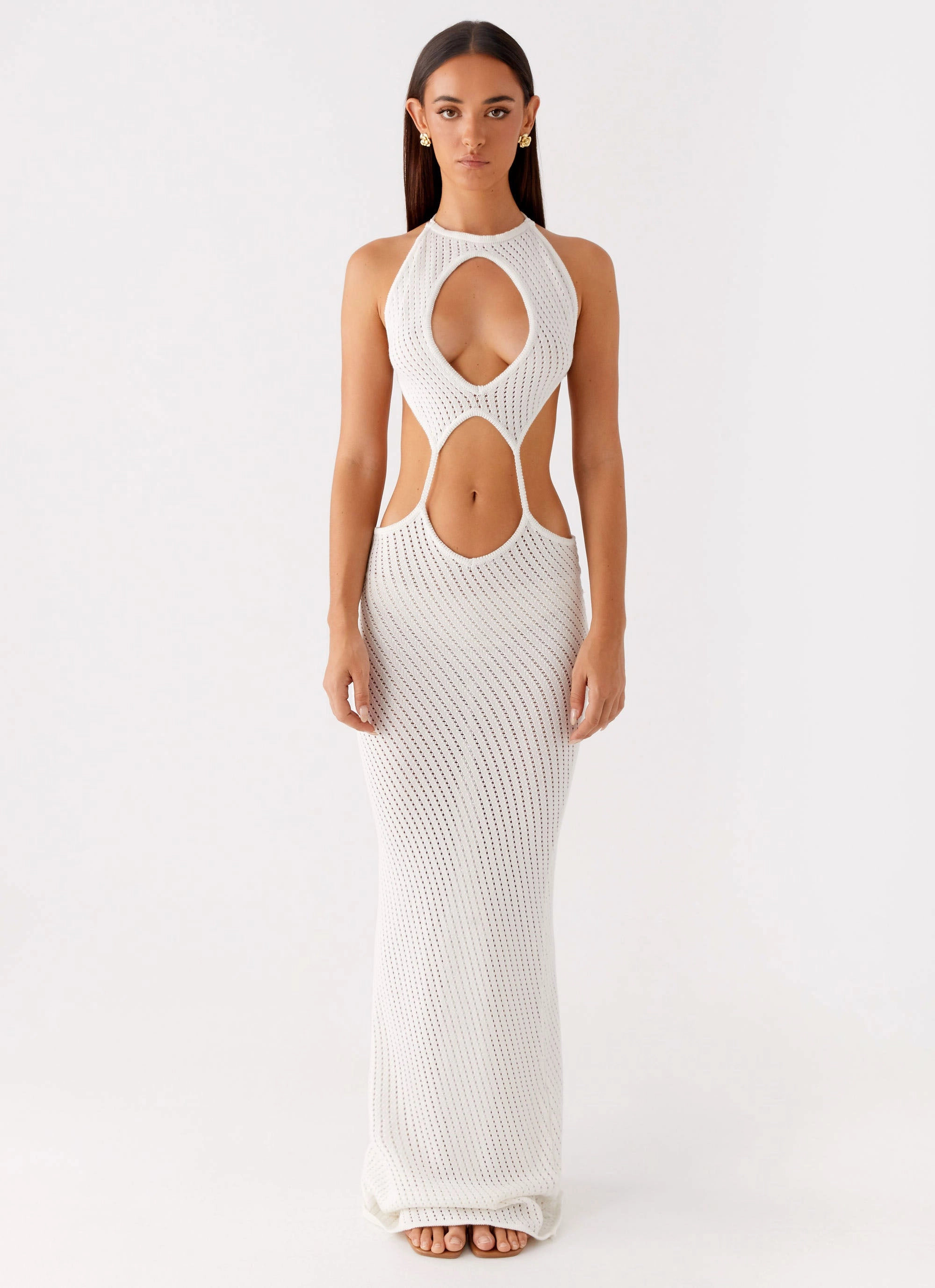 Caicos Crochet Maxi Dress - White Repair-Friendly Smooth Detail