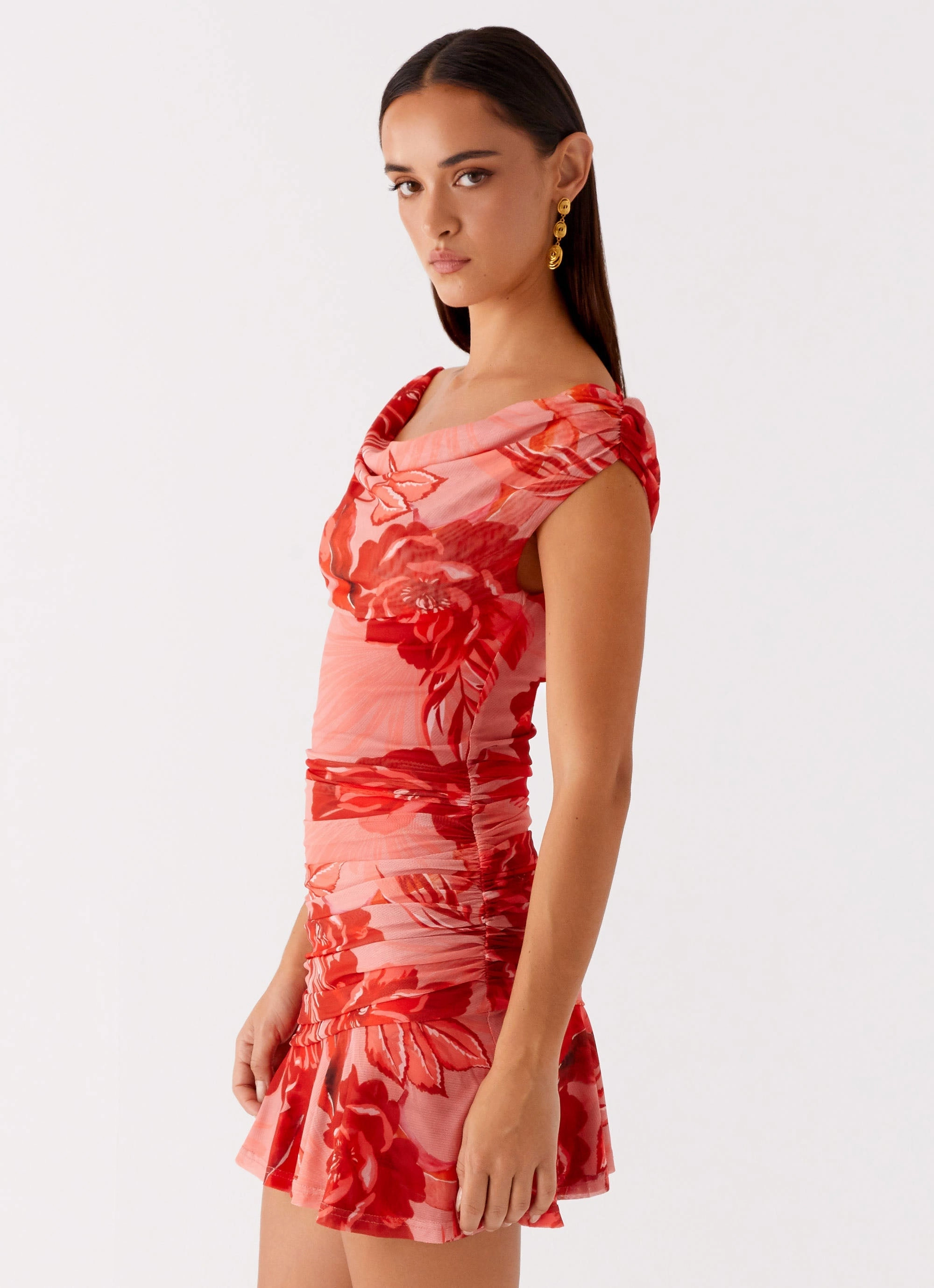 Cait Mini Dress - Sicily Sunsets Print Gender Free Casual Essential