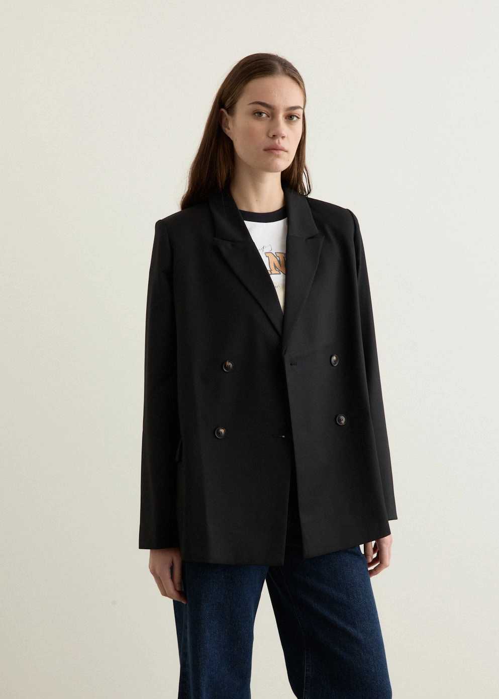 Calendered Wool Blazer Snow Block Seamless Bonding