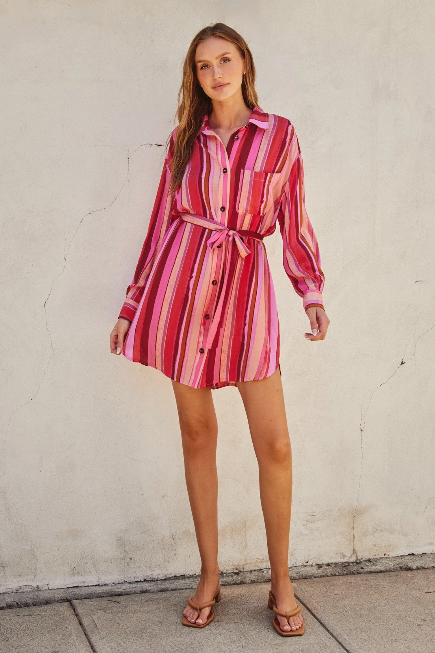 Lower Hem CAMILA RELAXED MINI SHIRT DRESS