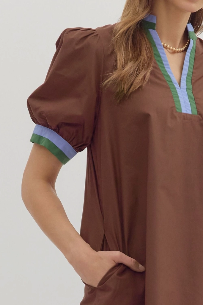 Camille Puff Sleeve Mini Dress Classic Layers