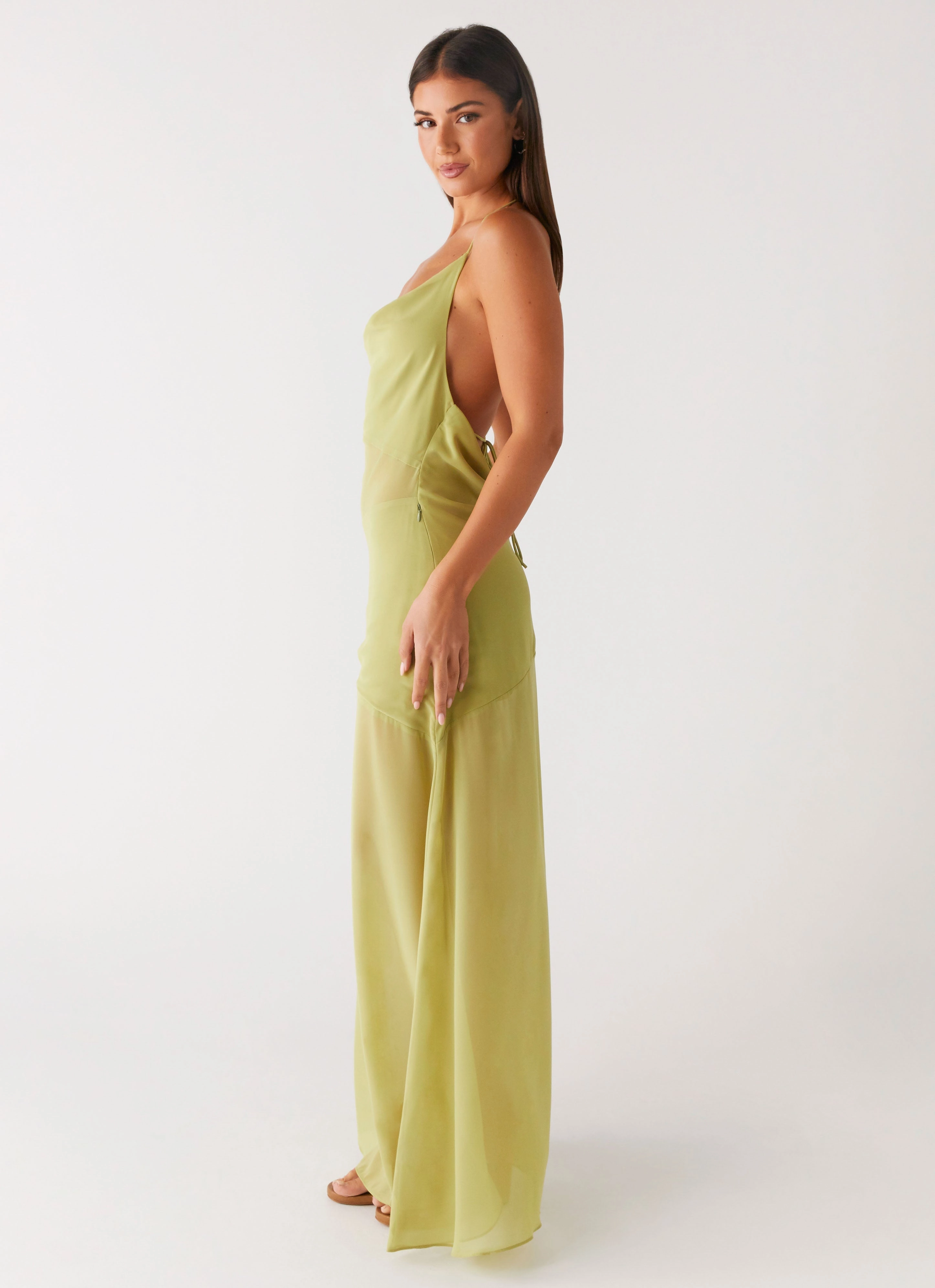 Timeless Edge Samoa Maxi Dress - Lime