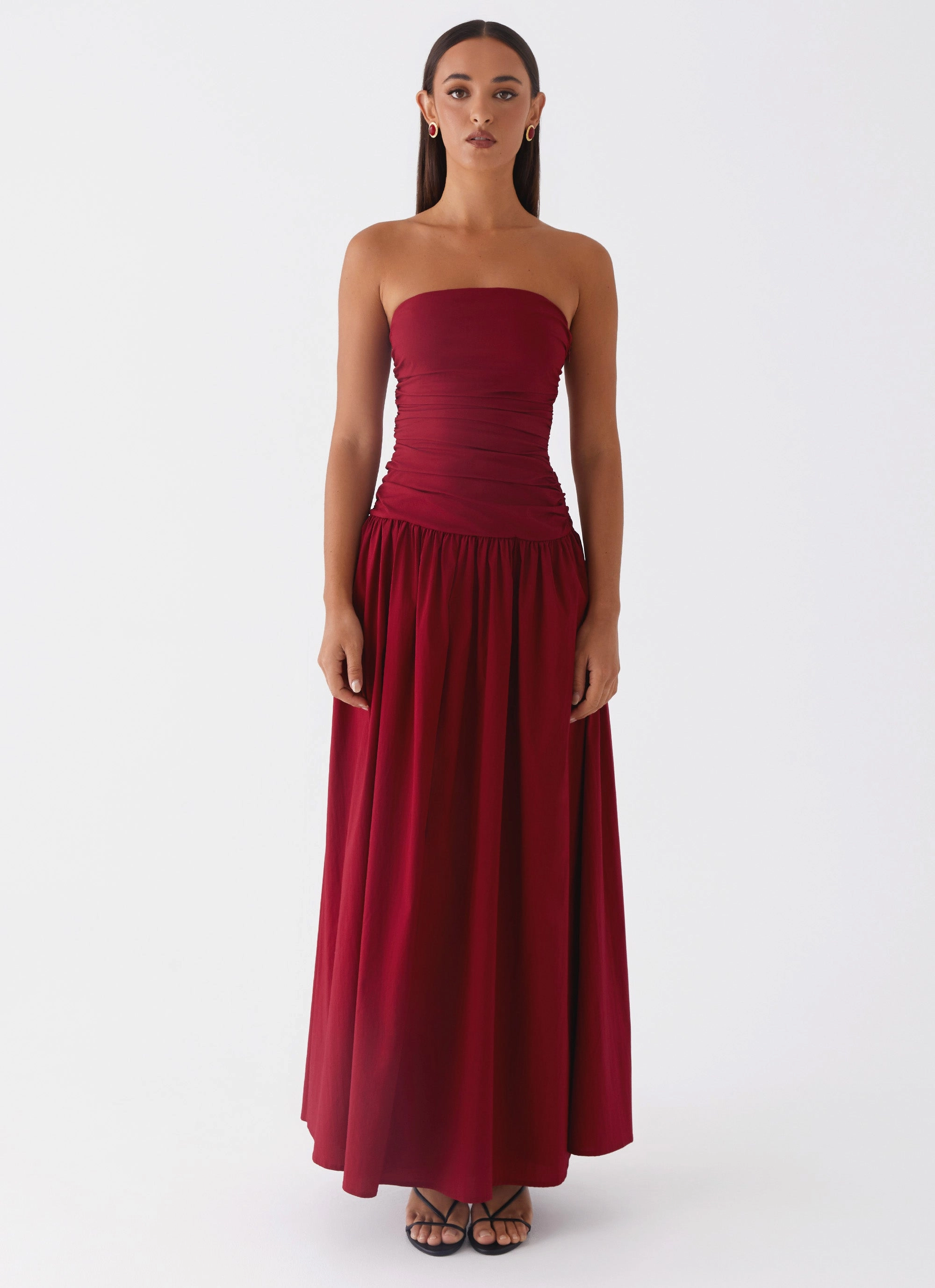 Carmel Maxi Dress - Merlot Classic Flow Timeless Layering