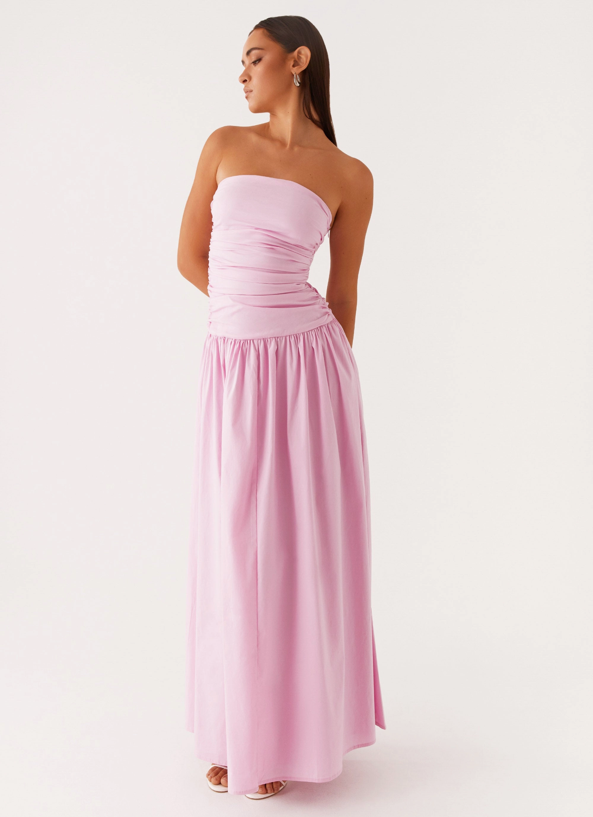 Carmel Maxi Dress - Pink LowProfileZipper Night Party