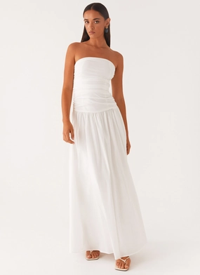 Bridal-Shower Carmel Maxi Dress - White