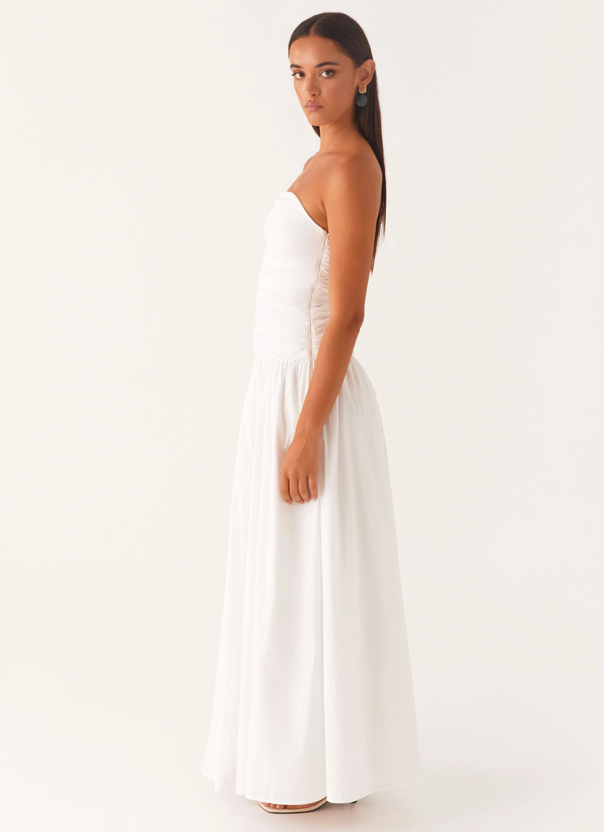 Carmel Maxi Dress - White Tall-Fit Magic Day