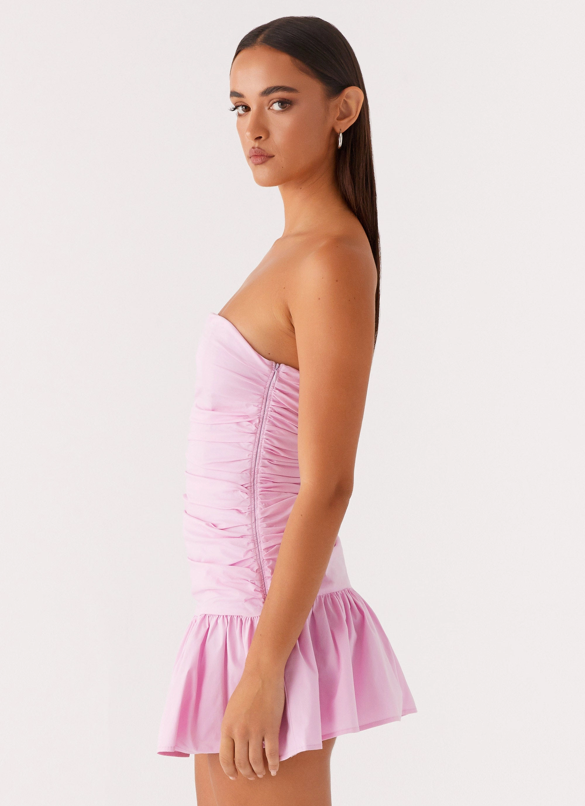 Bride Side Carmel Mini Dress - Pink