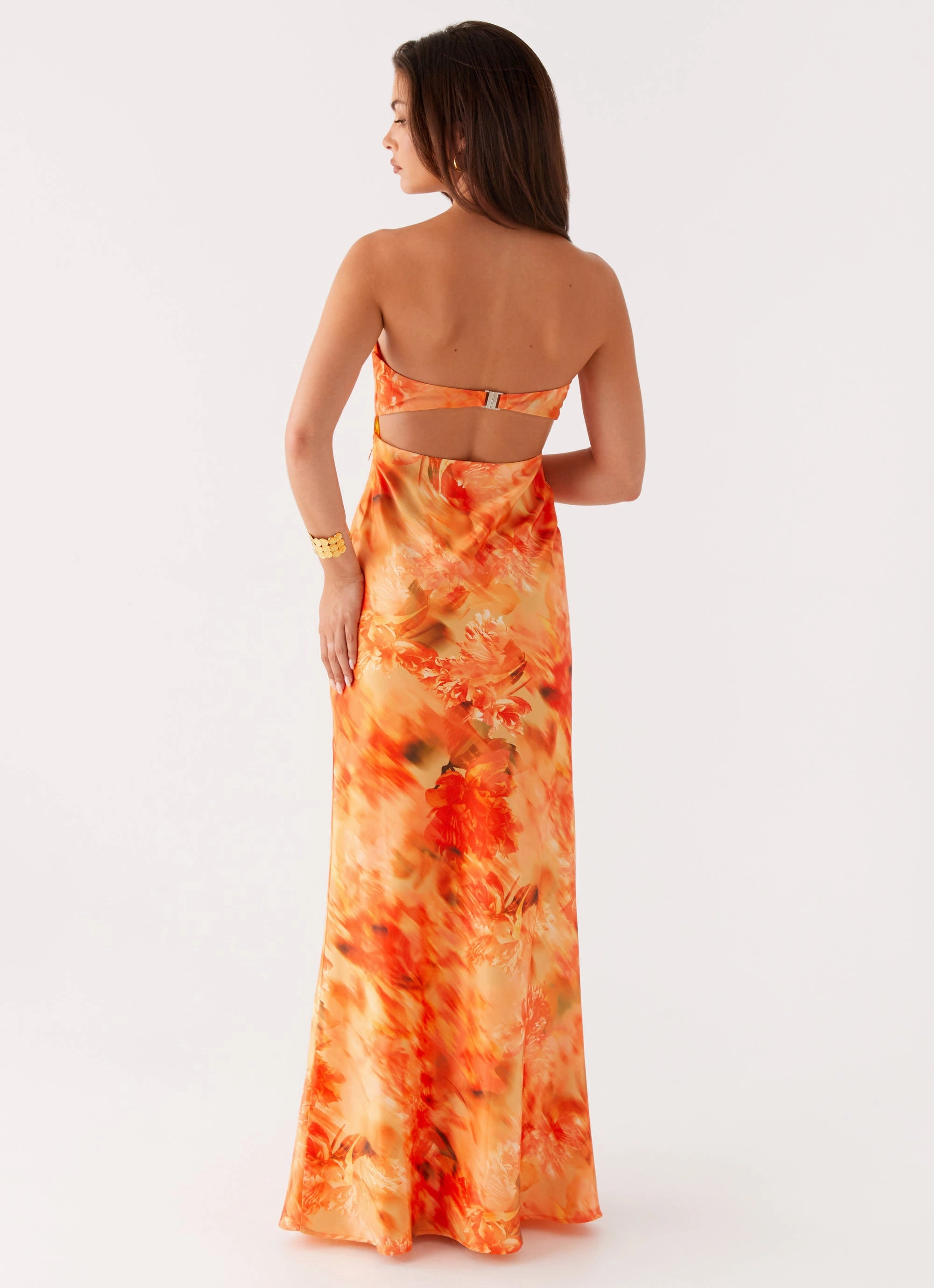 Carmen Maxi Dress - Sunset Floral Graceful Ease