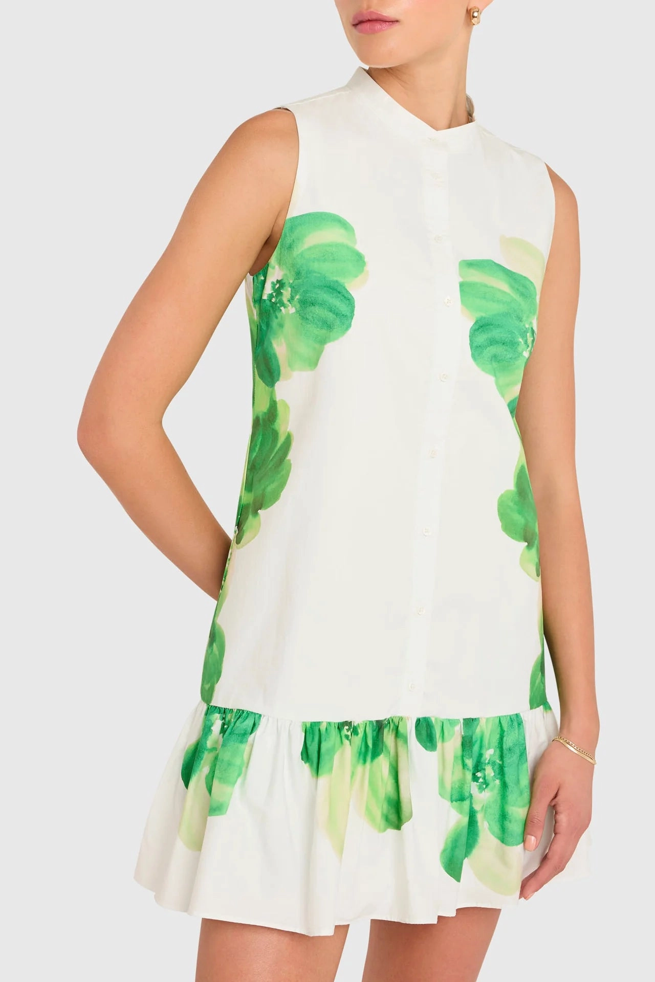 Lounge Style Layered Movement Carol Dress in Sendai Print