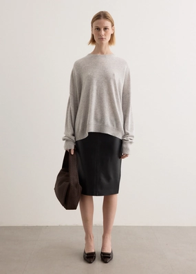 GarmentDyed Effect Cashmere Sweater