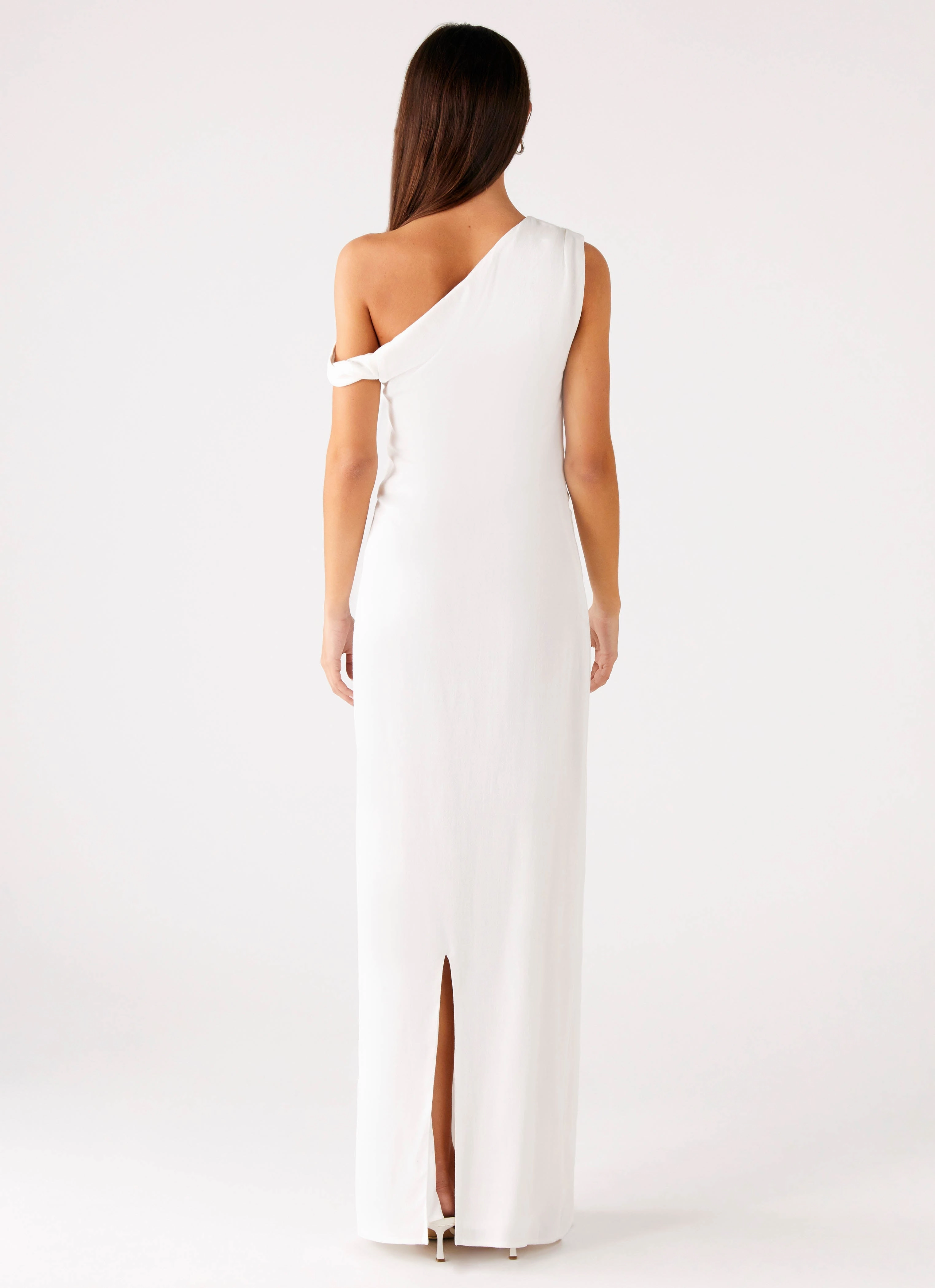 Mckenna Maxi Dress - White Sleek Outline