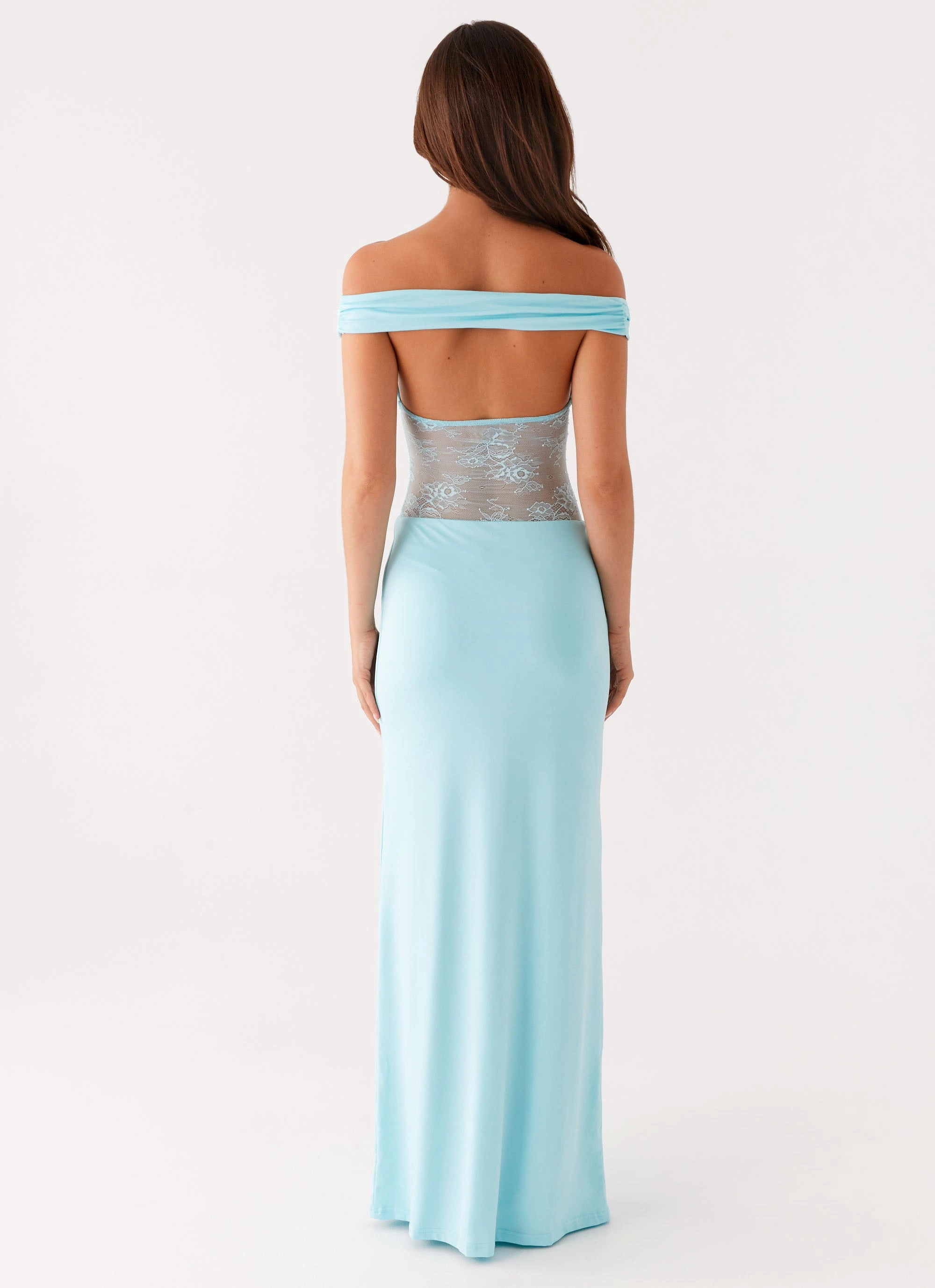 Essential Layer Infatuation Lace Maxi Dress - Turquoise