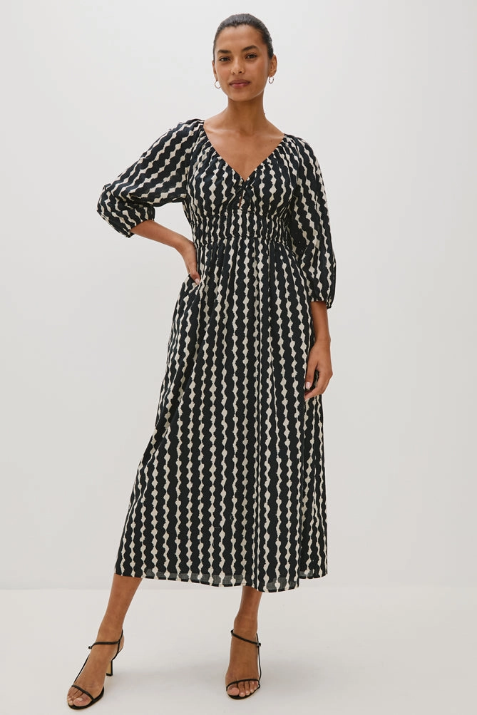 Work Vibe Paio Dress in Painted Noir