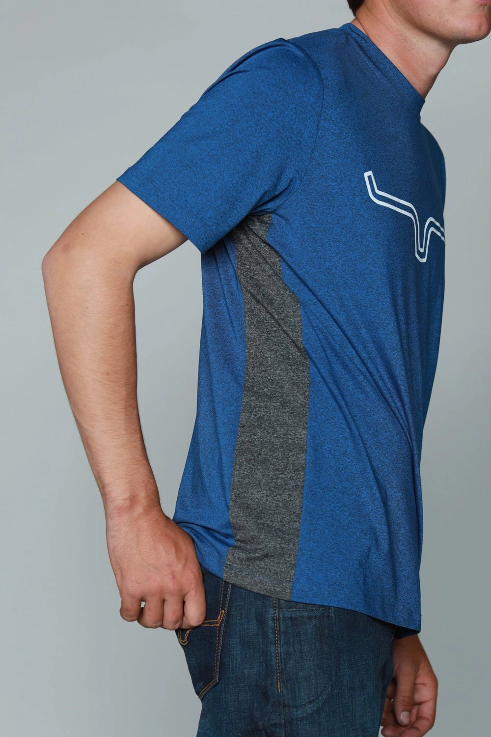 Kimes Ranch Mens Phase 2 Tech Tee Grey Polyester Blend S/S T-Shirt Casual Sophistication Smart Appearance