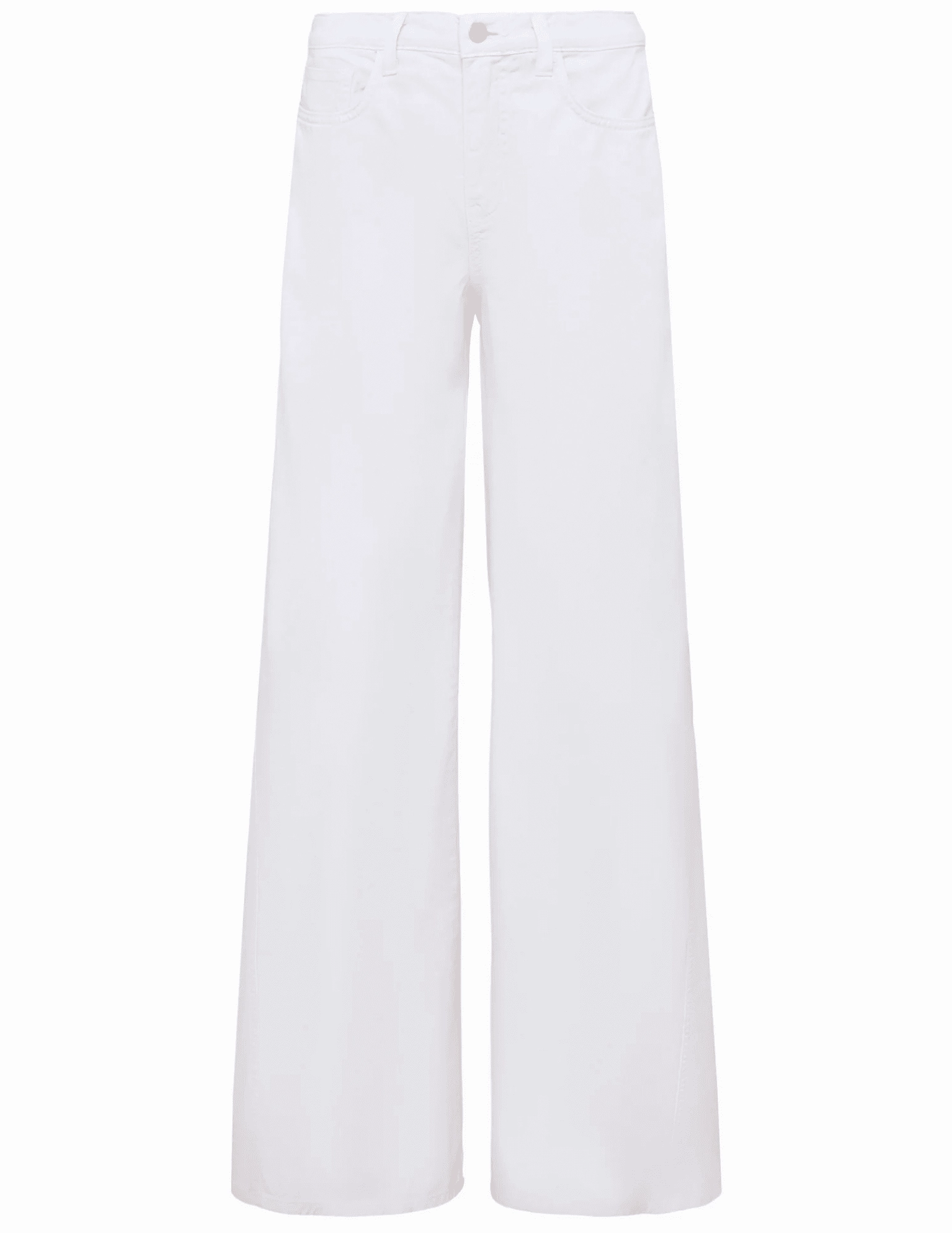 Neutral Fit Piece Slim Silhouette LAGENCE Beau T-Seam Wide Leg Jeans in Blanc