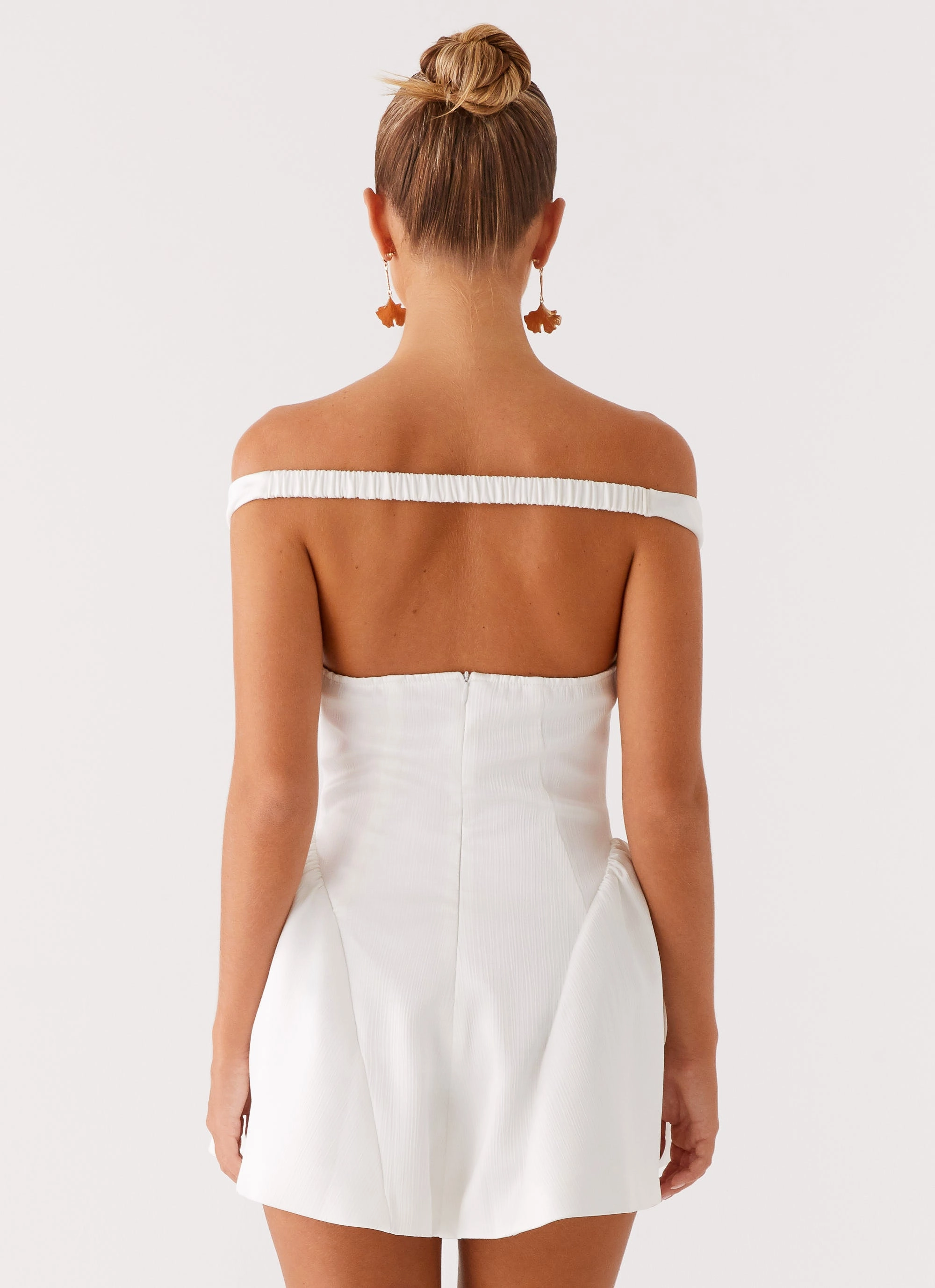 Cavella Mini Dress - White Soft Flow Date night