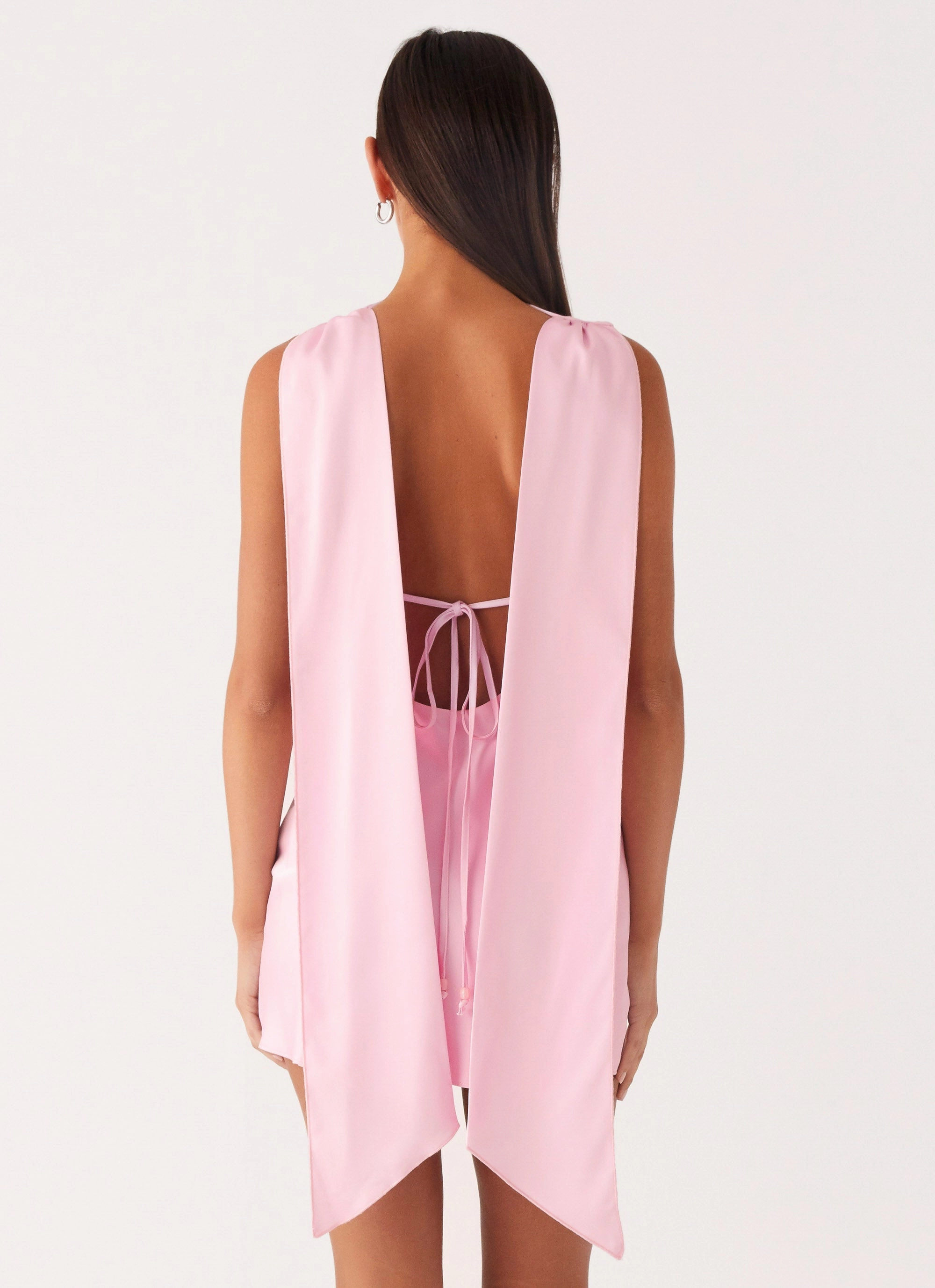 Cerina High Neck Mini Dress - Pink Fashion Forward Daily Flex