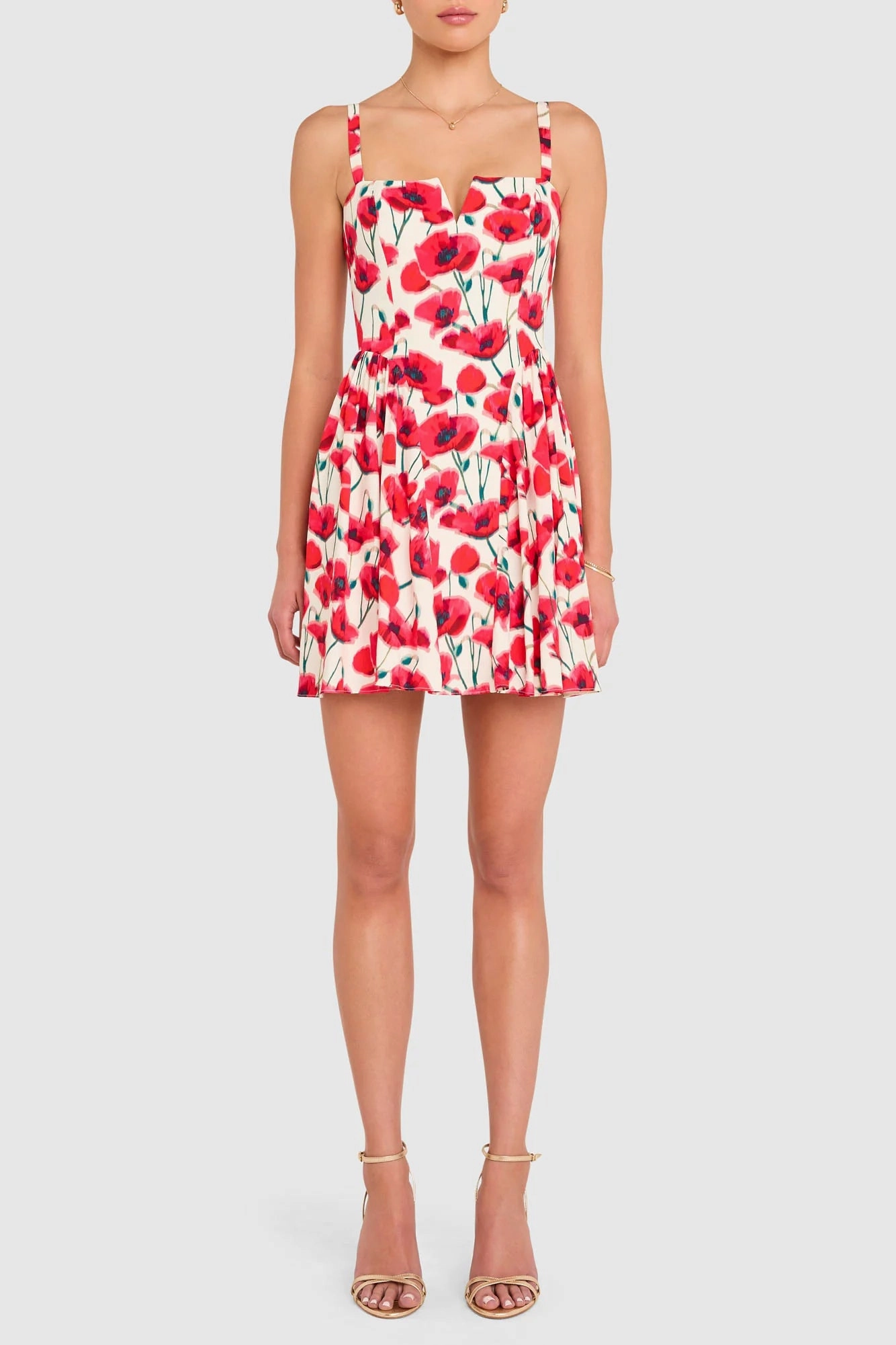 Sarabeth Dress in Poppy Field Wrinkle-Resistant